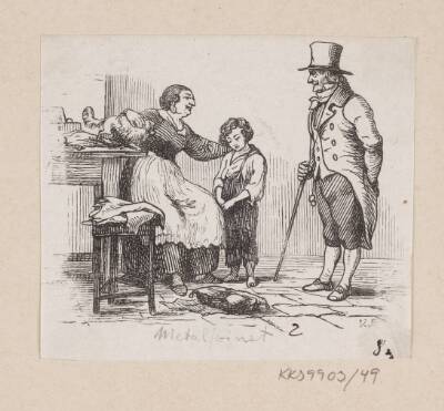Illustration til "Metalsvinet" i H.C. Andersen, "Eventyr og Historier", Bind 1