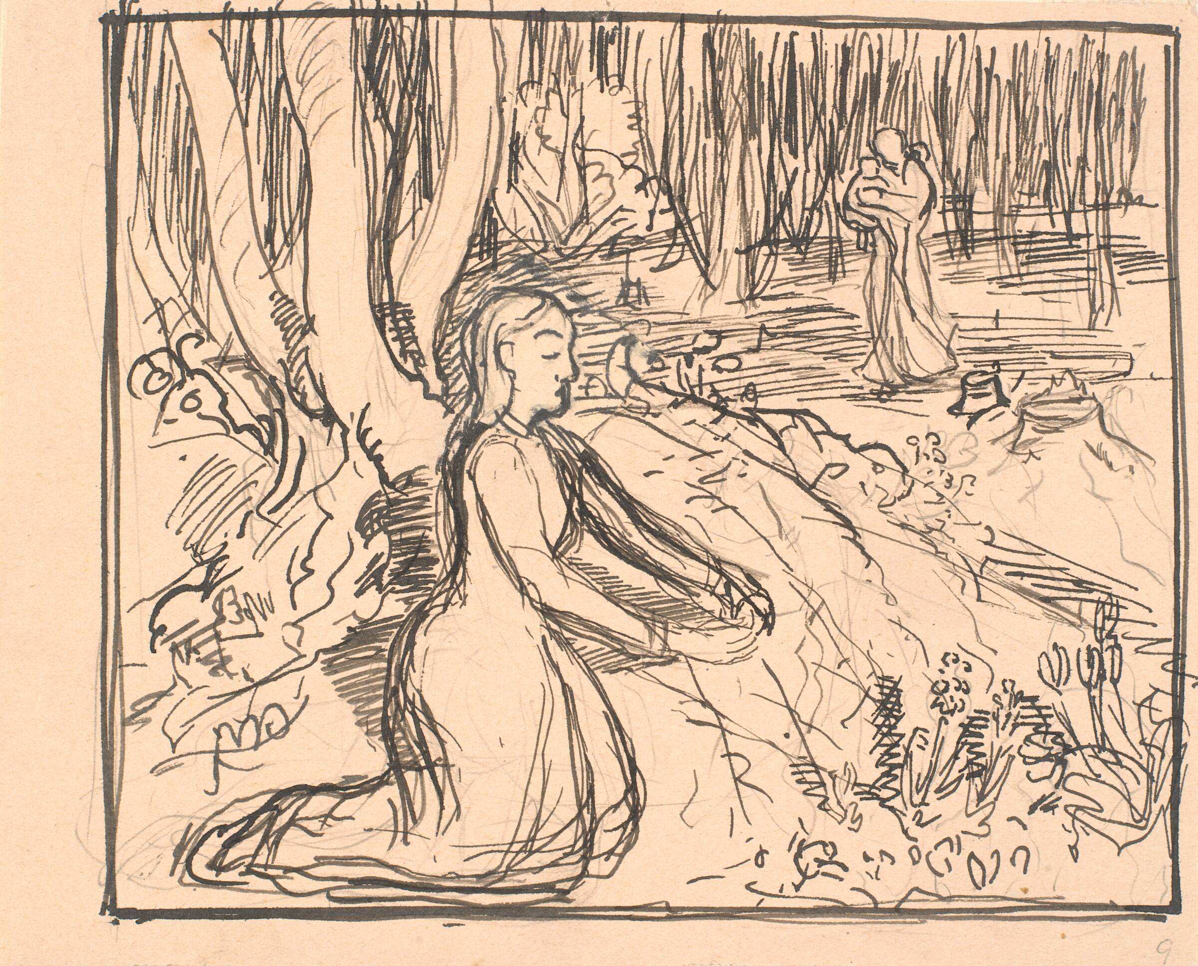 Der er det! råbte hun og strakte Hånden ud..., Fritz Syberg, 1901