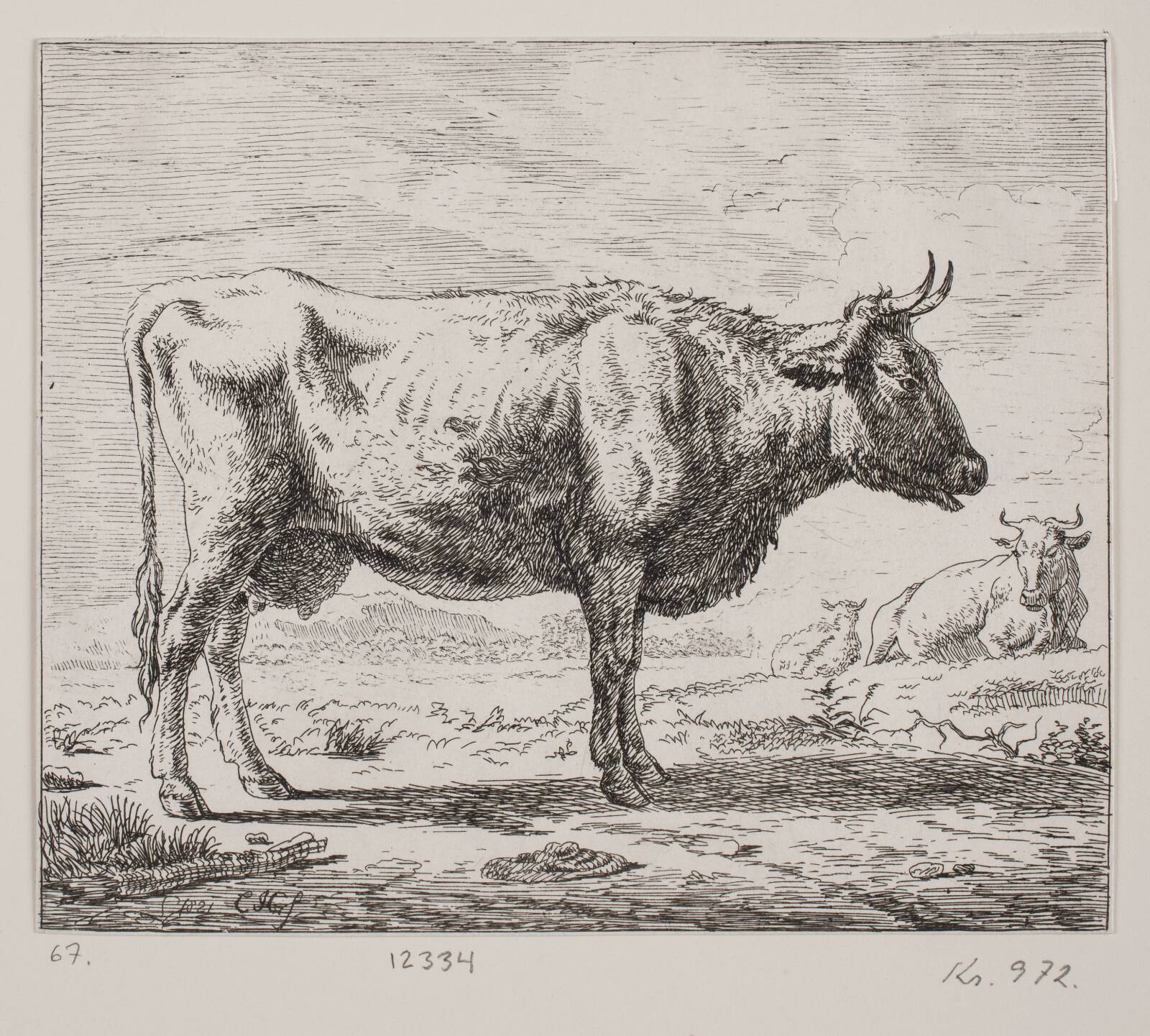 Ko i profil, Christian Holm, 1821