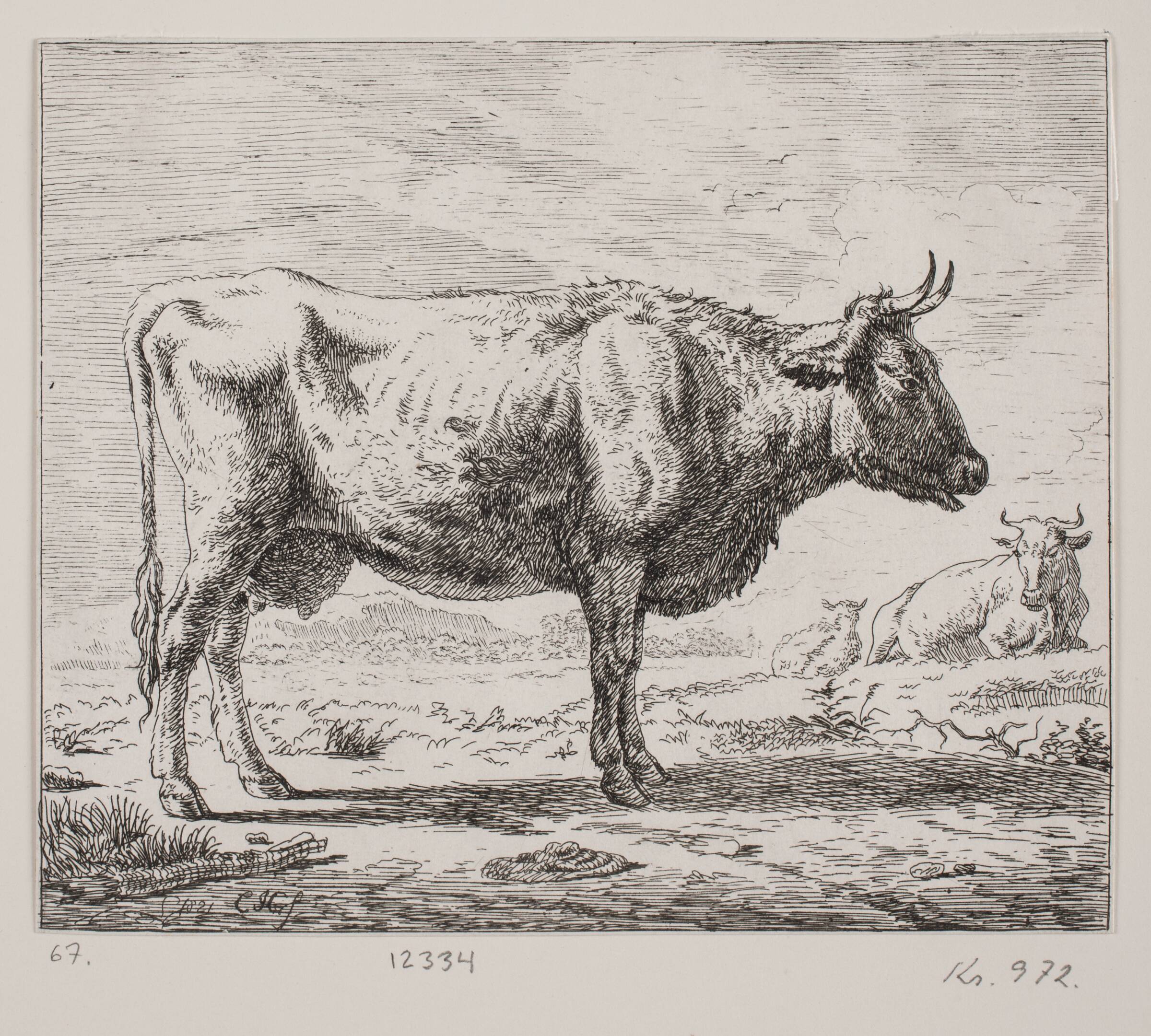 Ko i profil, Christian Holm, 1821
