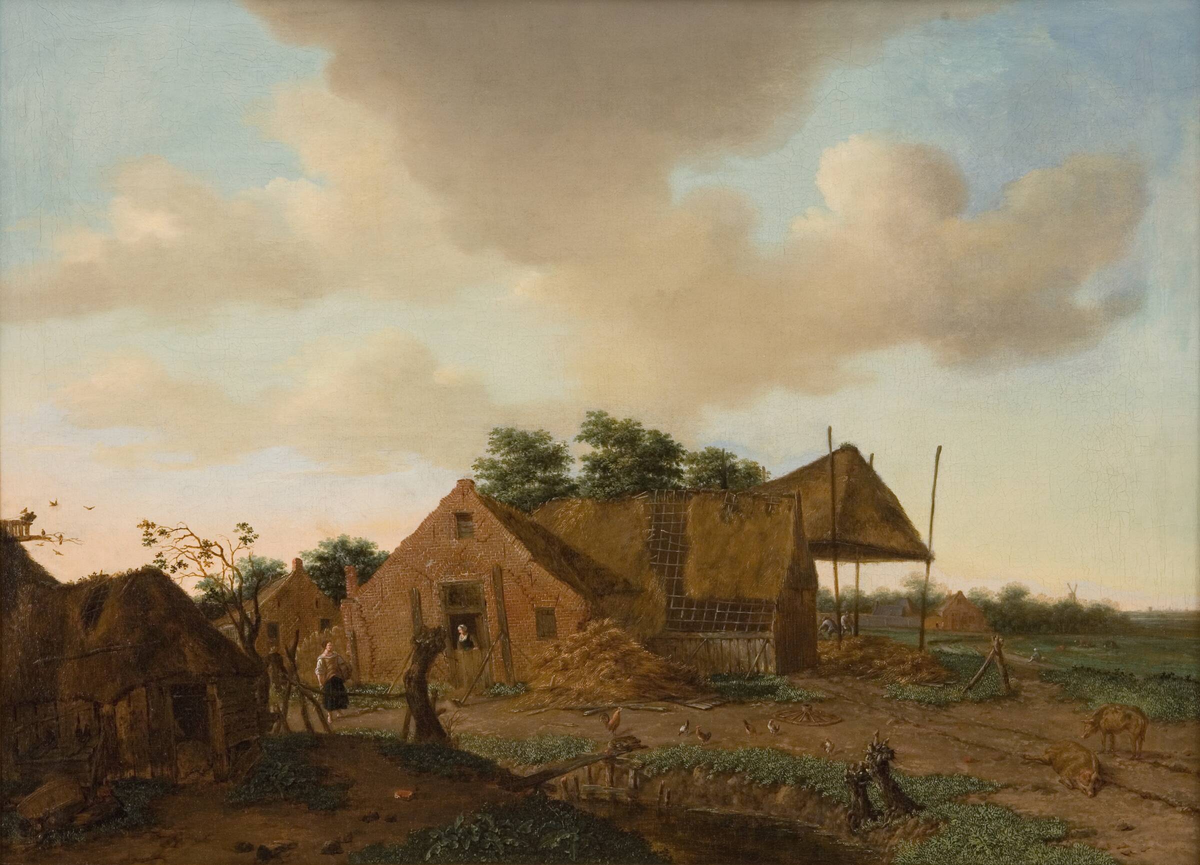Hollandsk bondegård, Emanuel Murant, 1676