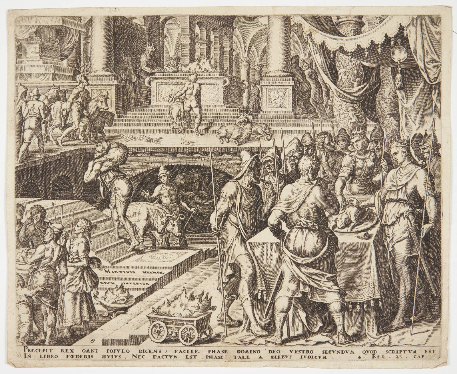 Josias fejrer påsken, Philips Galle, 1567-1570