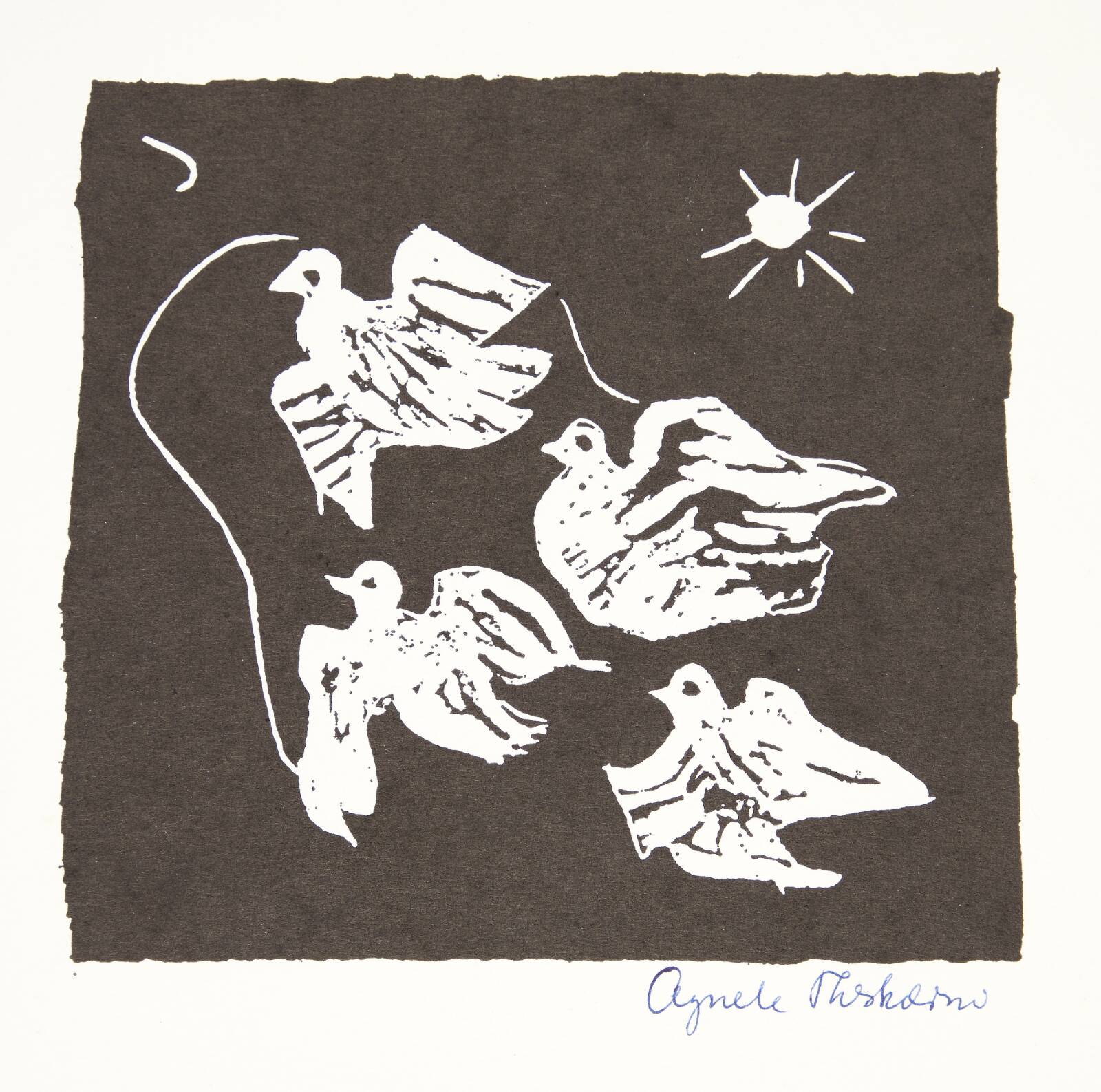 "Fugle i flugt", Agnete Therkildsen, 1979