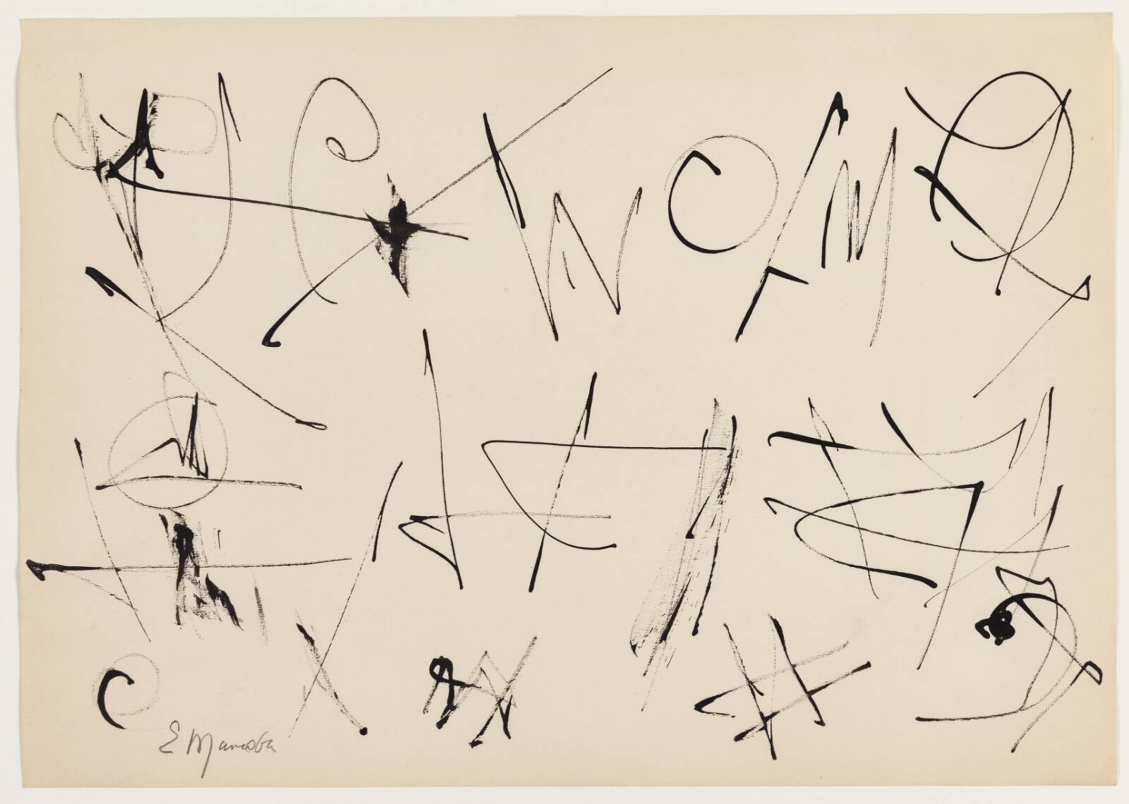 Uden titel, Ernest Mancoba, 1990-1992