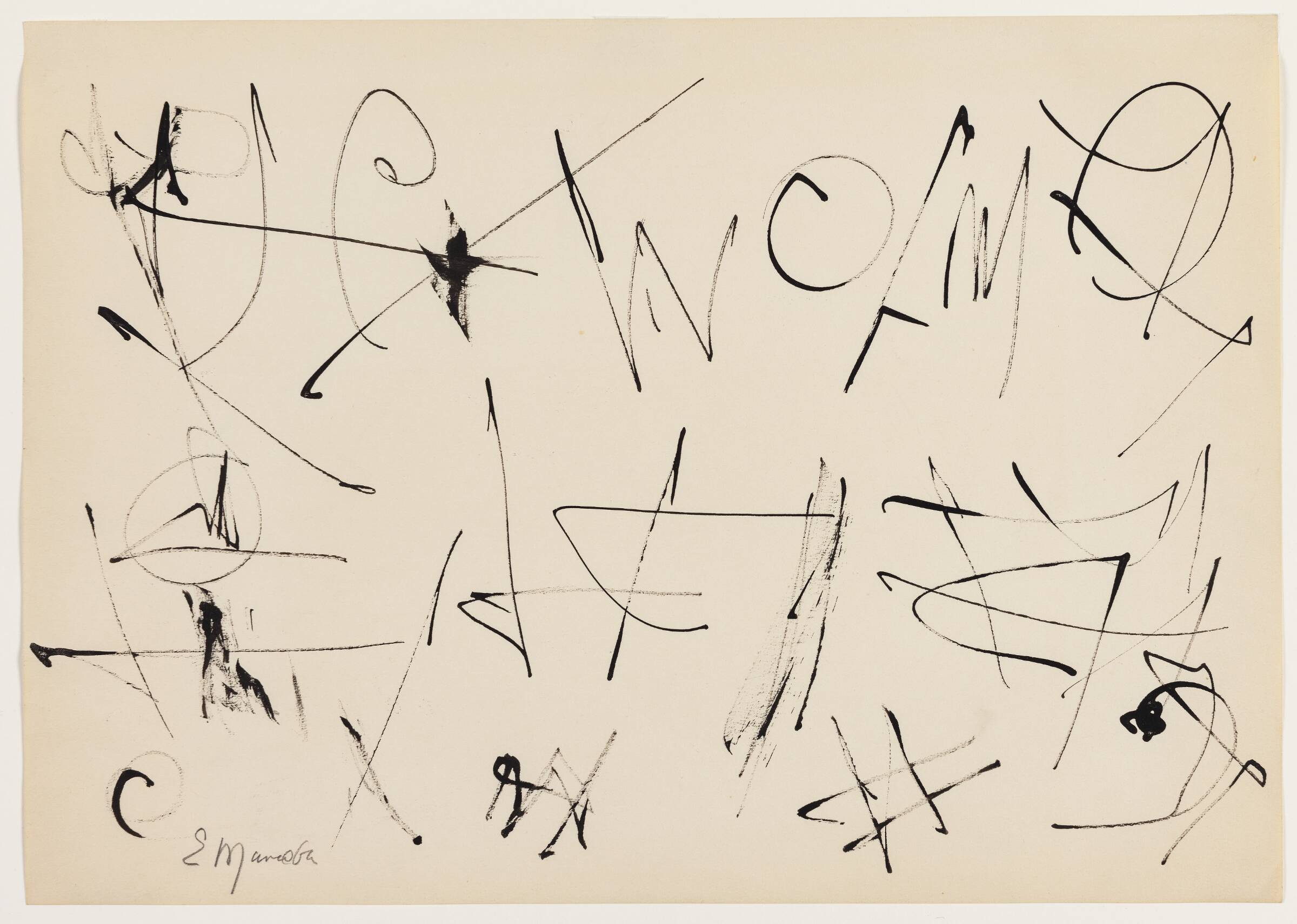 Uden titel, Ernest Mancoba, 1990-1992
