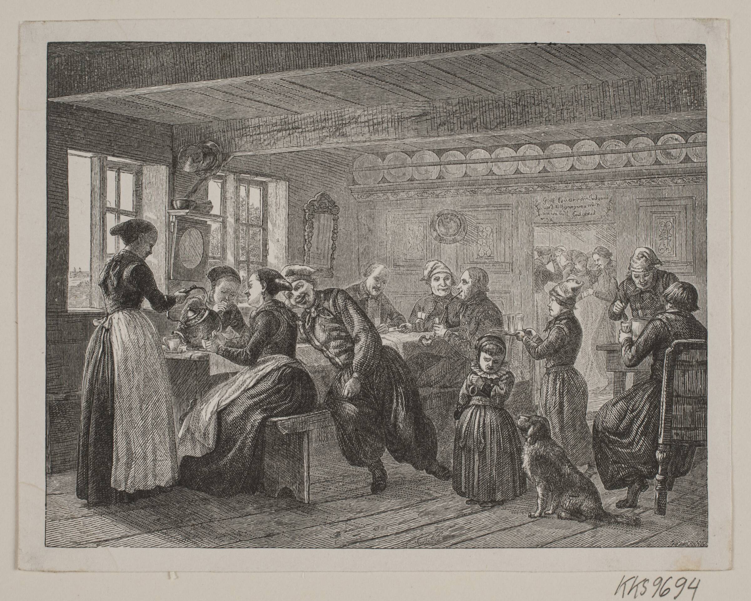 Gilde på Amager, H.C. Henneberg, 1855