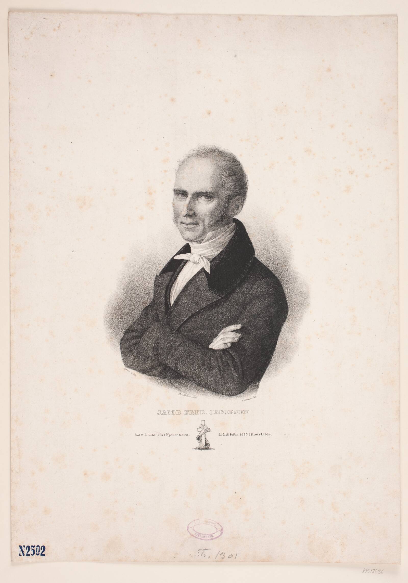 J. F. Jacobsen, Edvard Lehmann, 1820-1843