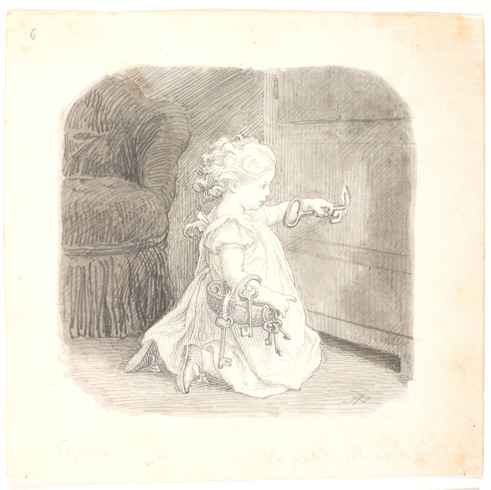 Den lille husmor, Lorenz Frølich, 1861