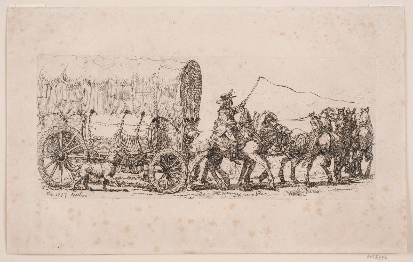 Fragtvognen, Lorenz Frølich, 1837