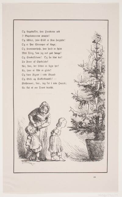 Illustration til Johan Krohn, "Peters jul"