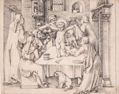 Den to-årige hellige Simon af Trients martyrium skærtorsdag 1475