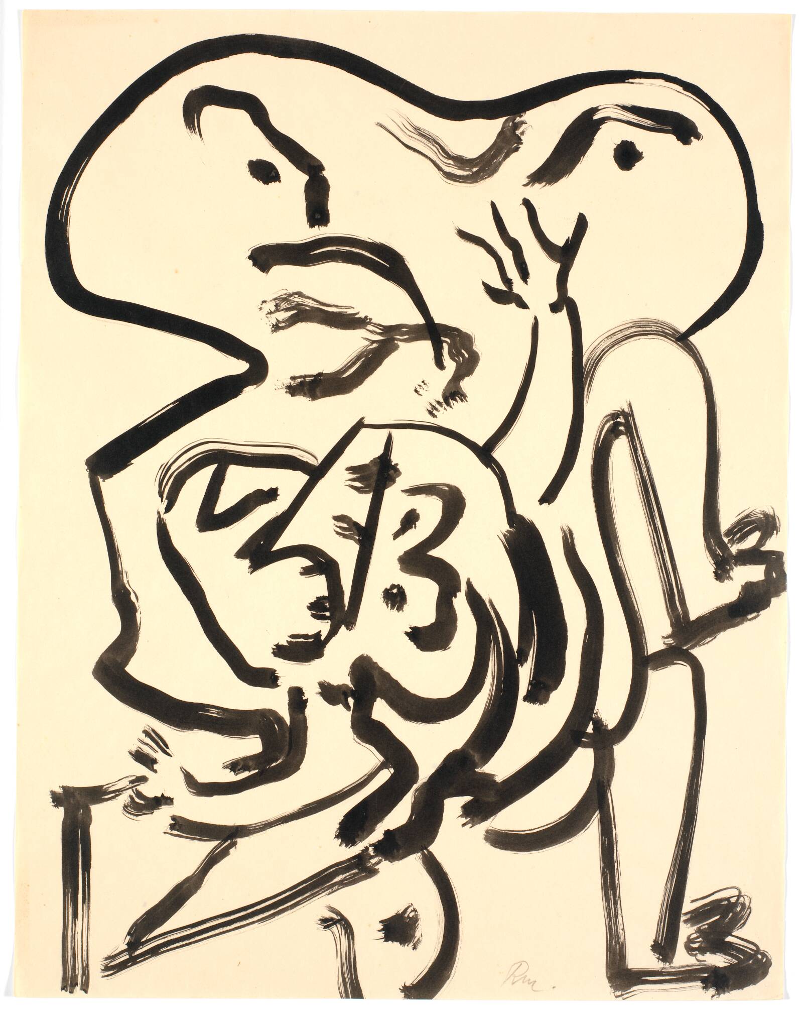 Mor-barn figur, Richard Mortensen, 1942-1944