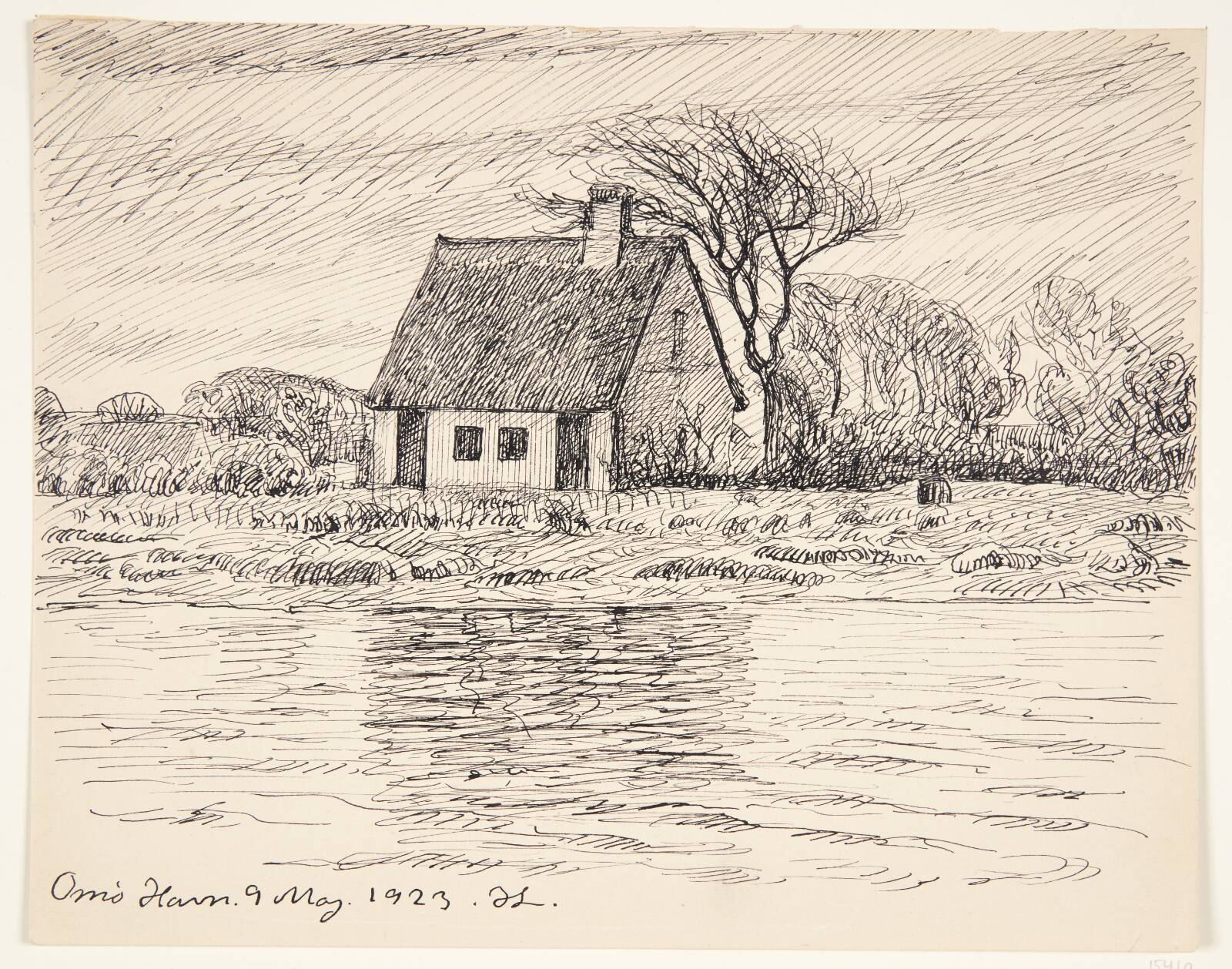 "Omø Havn", Johannes Larsen, 1923