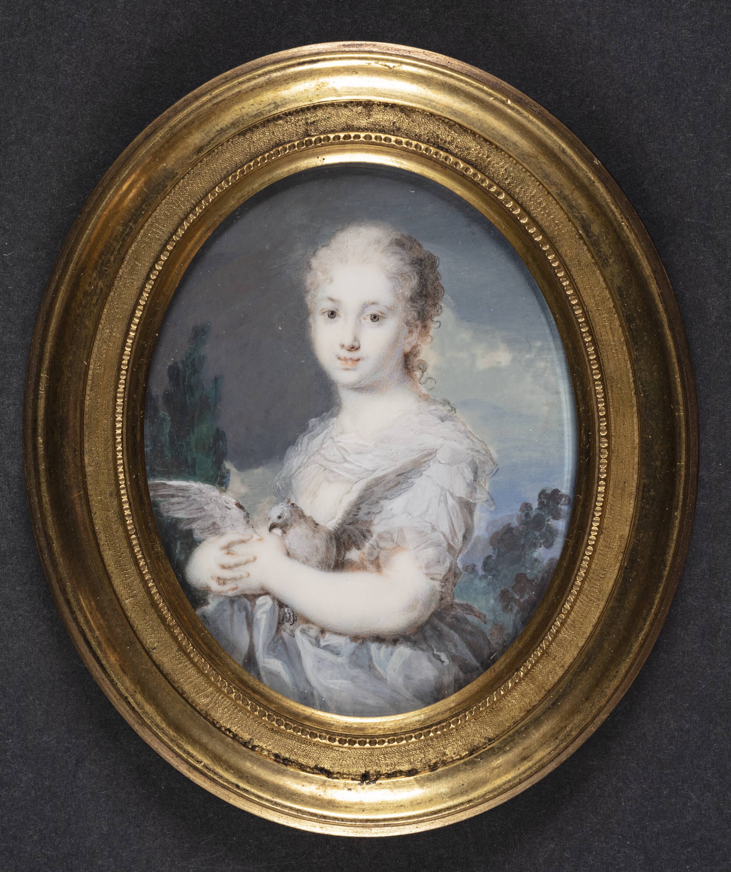 Kopi efter Rosalba Carriera. Kyskhed, Cornelius Høyer, 1767