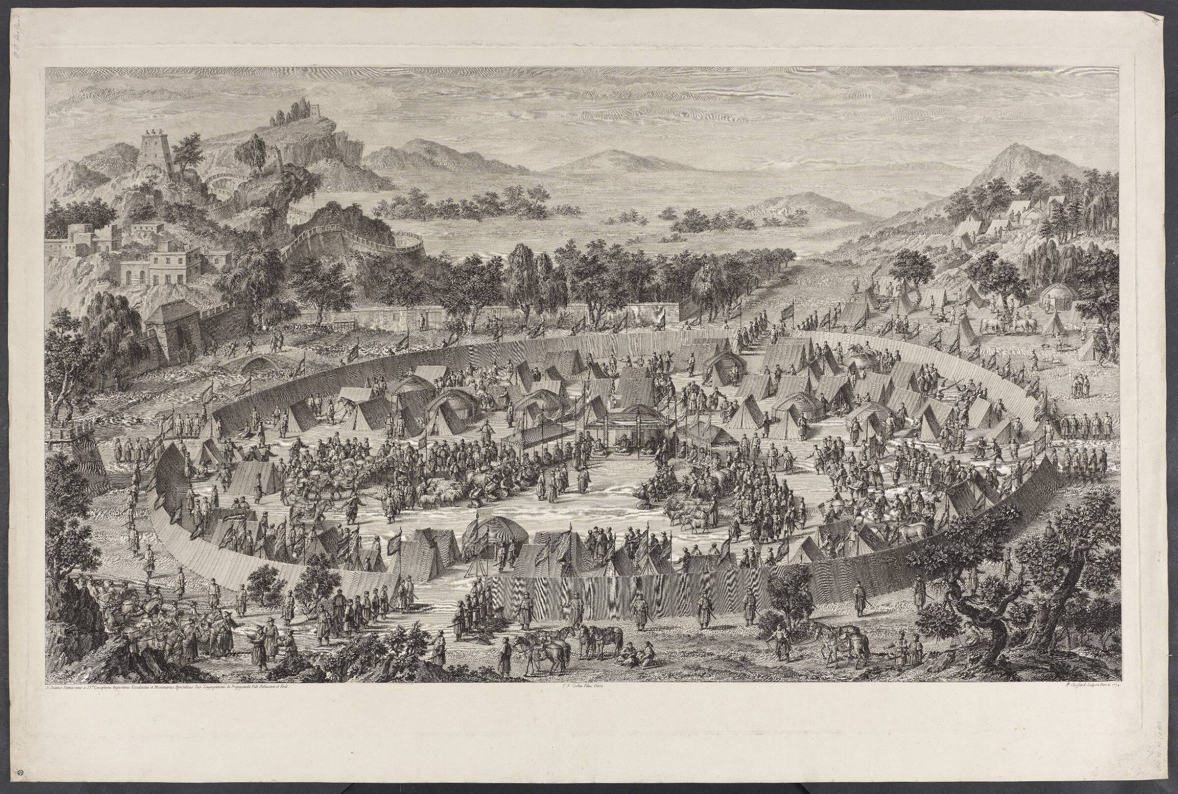 Turfan, Herren til Us, overgiver sig og sin by, Pierre Philippe Choffard, 1774