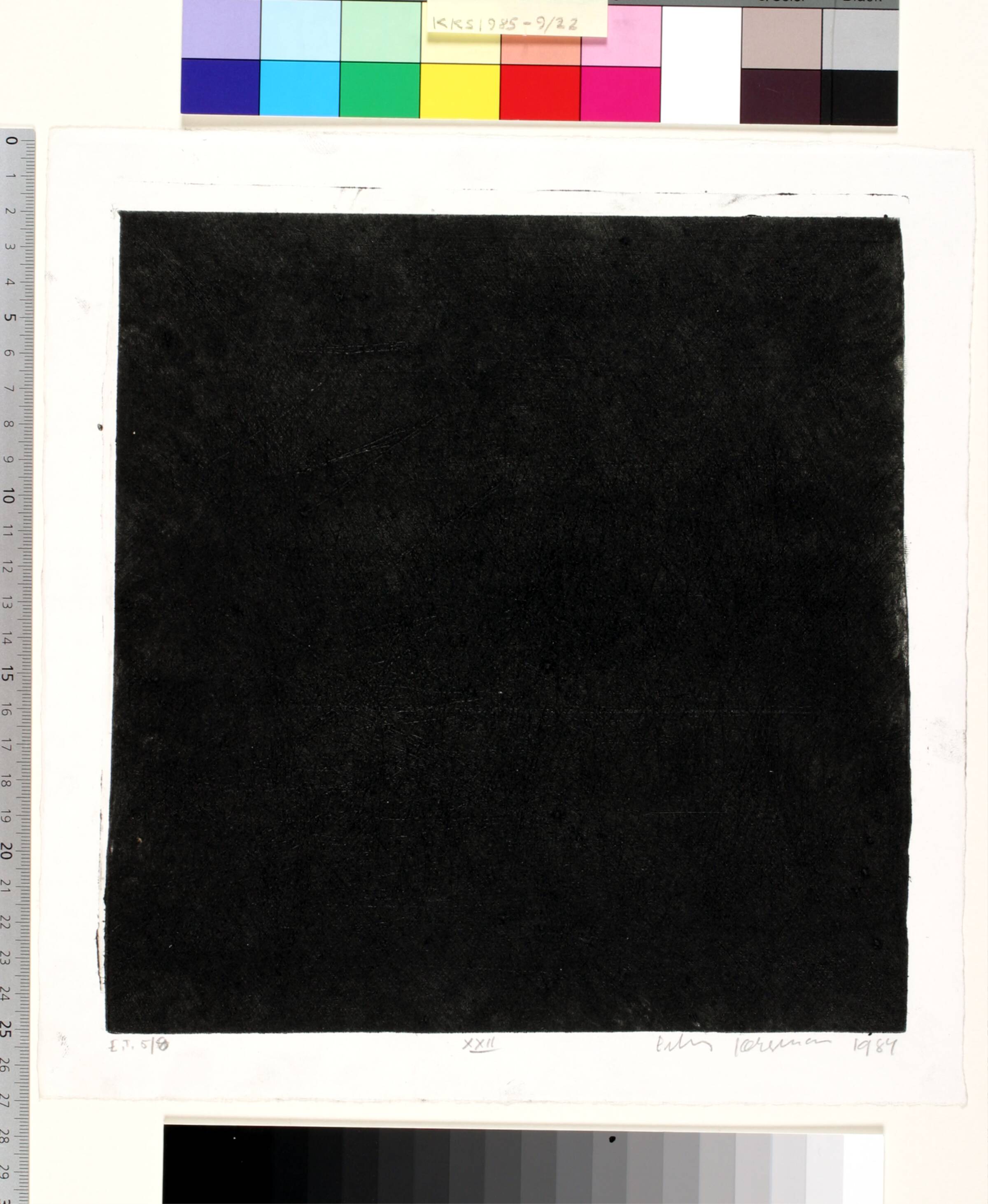 Dagbogsblad XXII, Erling Jørgensen, 1984