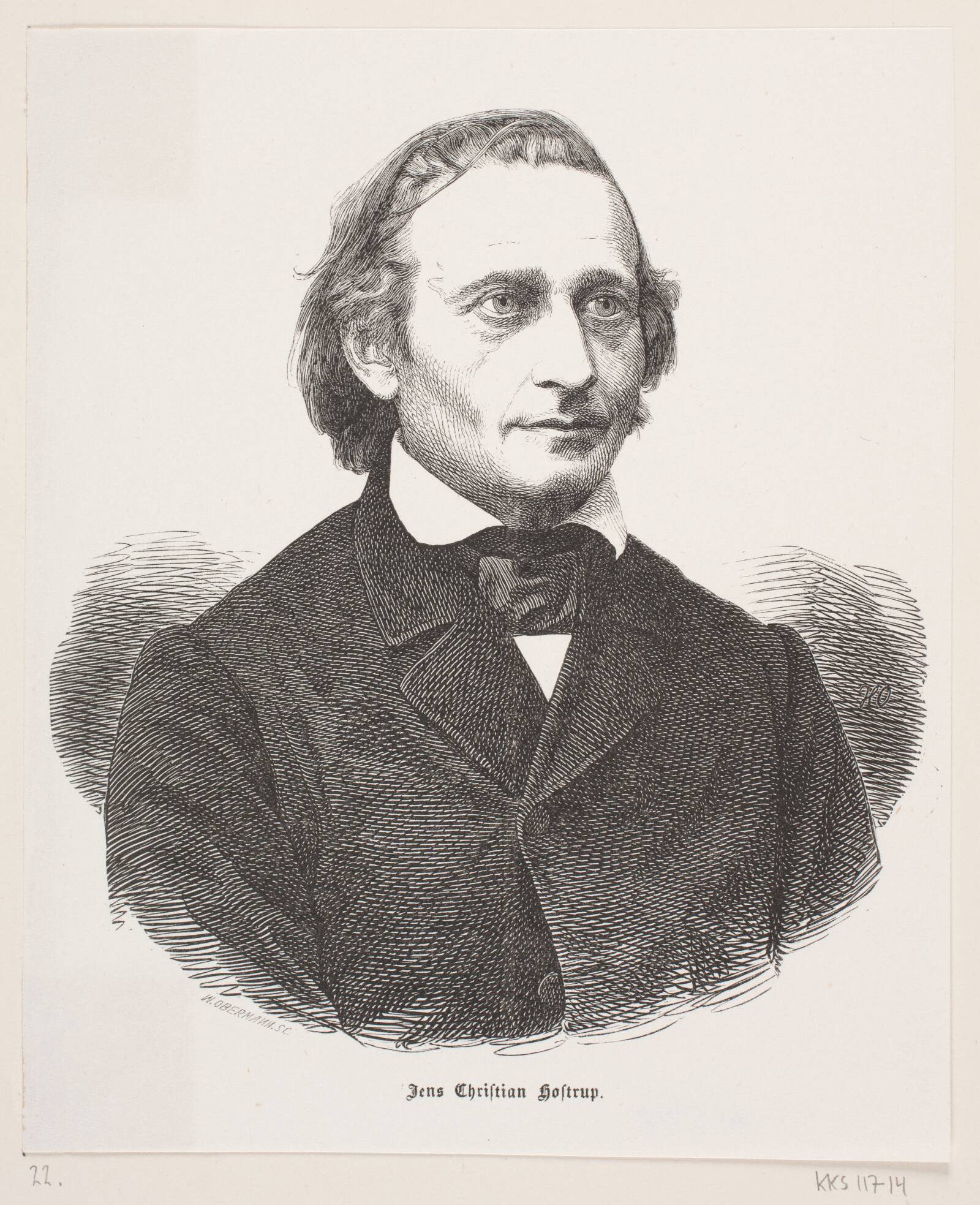 Jens Christian Hostrup, Franz Wilhelm Obermann, 1830-1896