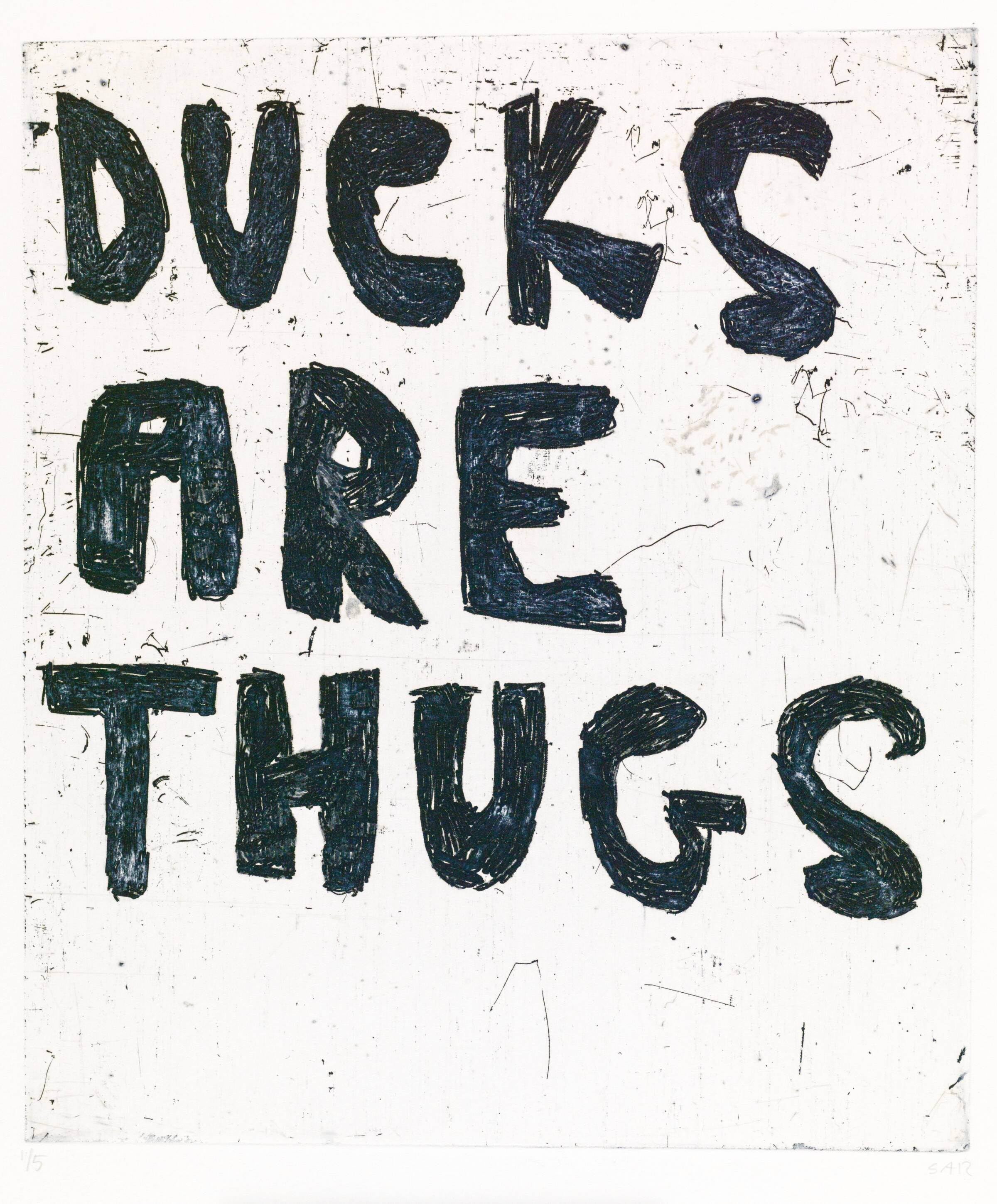 DUCKS ARE THUGS, Svend-Allan Sørensen, 2012