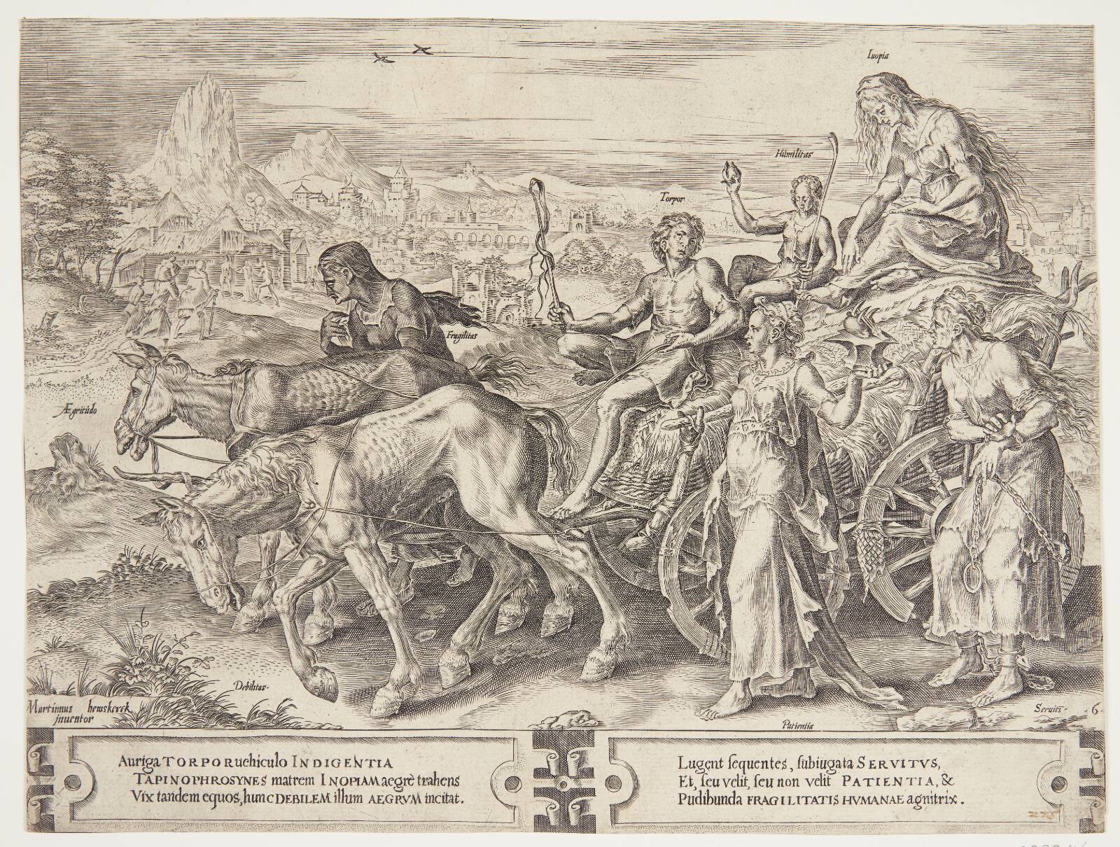 Nødens triumf, Cornelis Cort, 1564