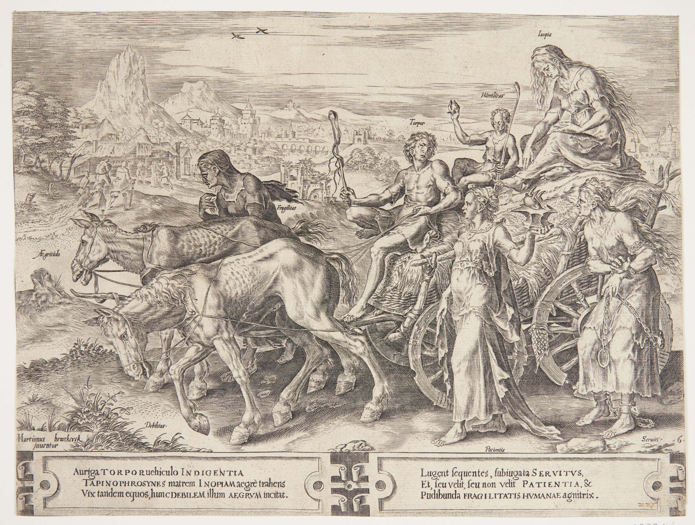 Nødens triumf, Cornelis Cort, 1564