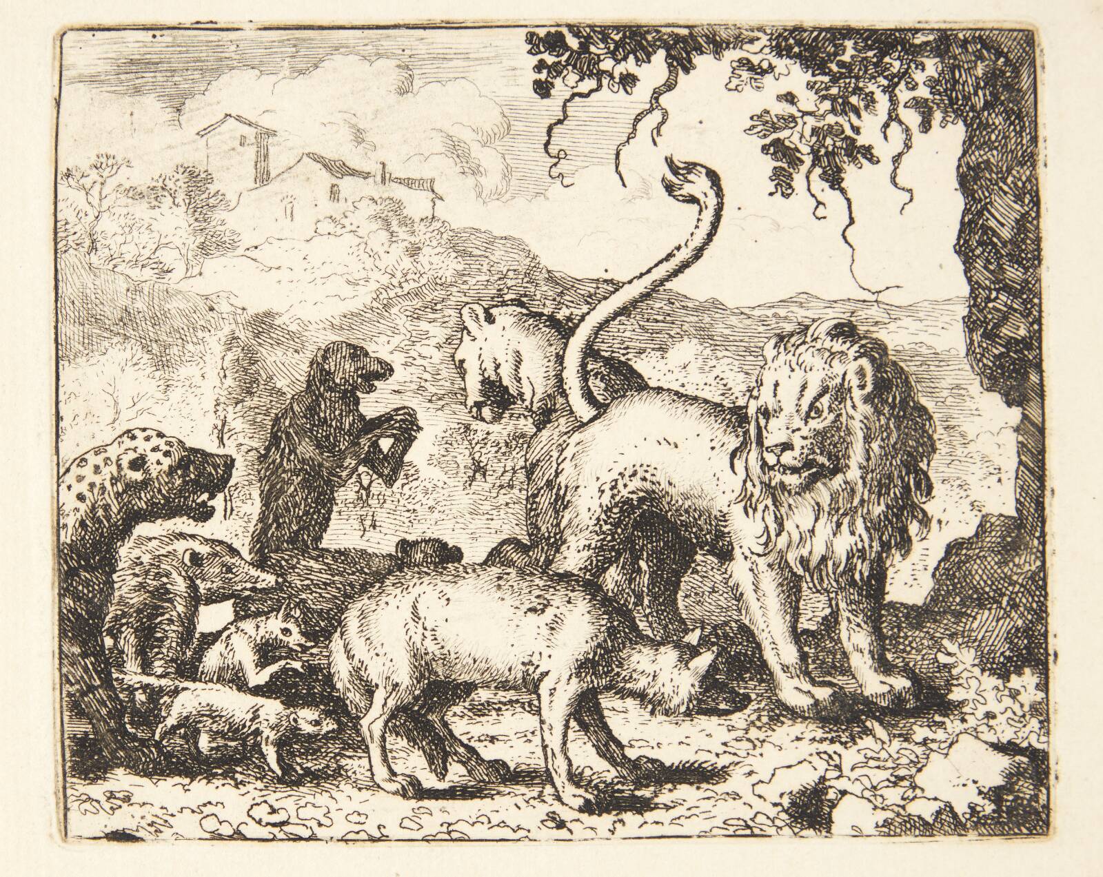 Ulvens første klage, Allaert van Everdingen, 1621-1675
