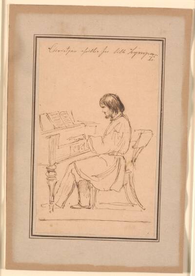 G.C. Freund ved klaveret