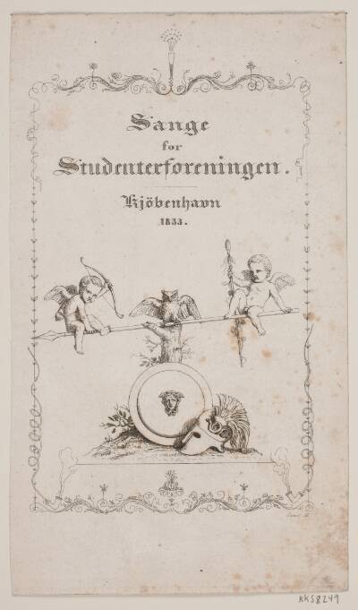 Titelblad til sange for Studenterforeningen