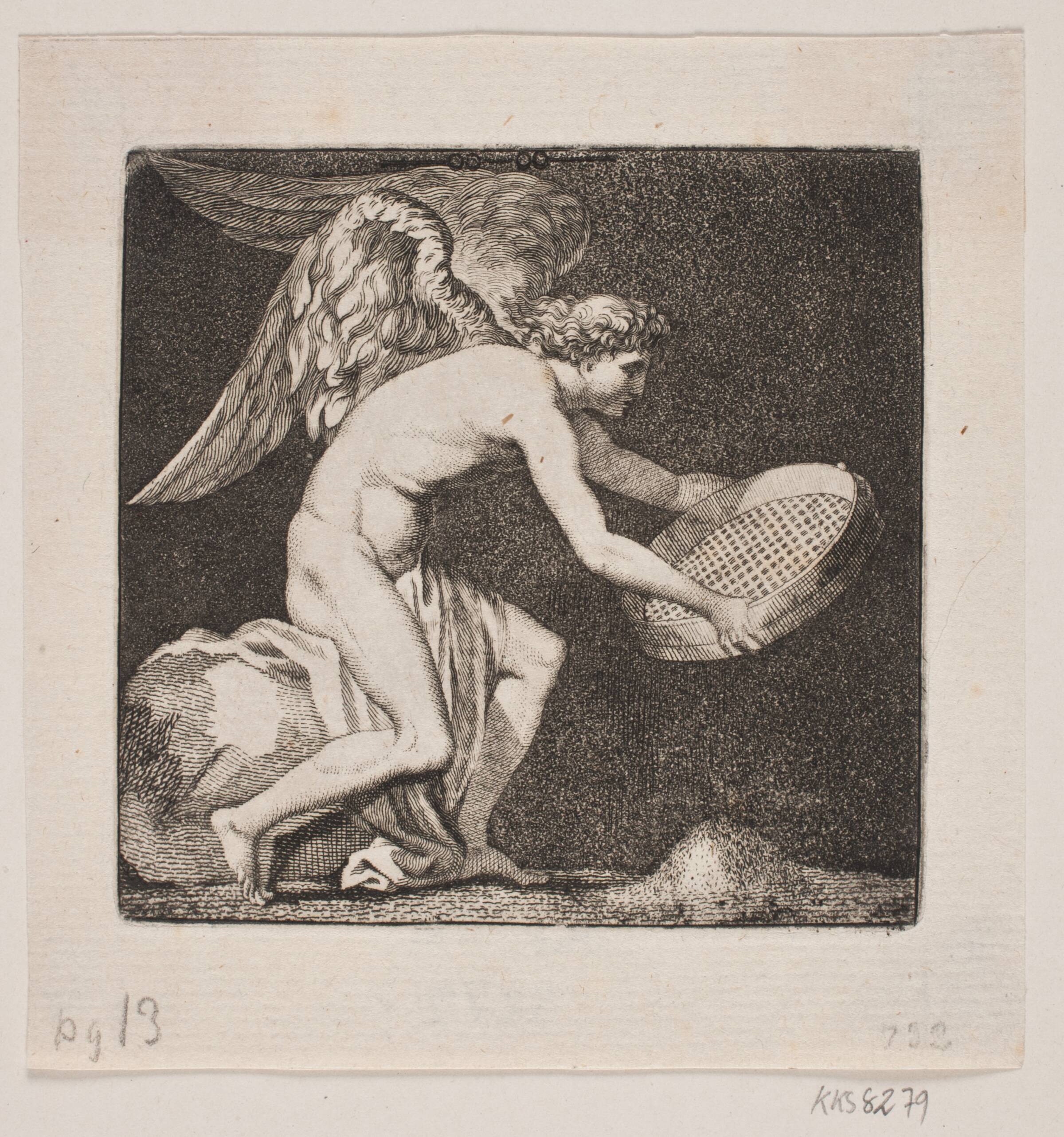 Vinget genius med en sigte, Gerhard Ludvig Lahde, 1765-1833