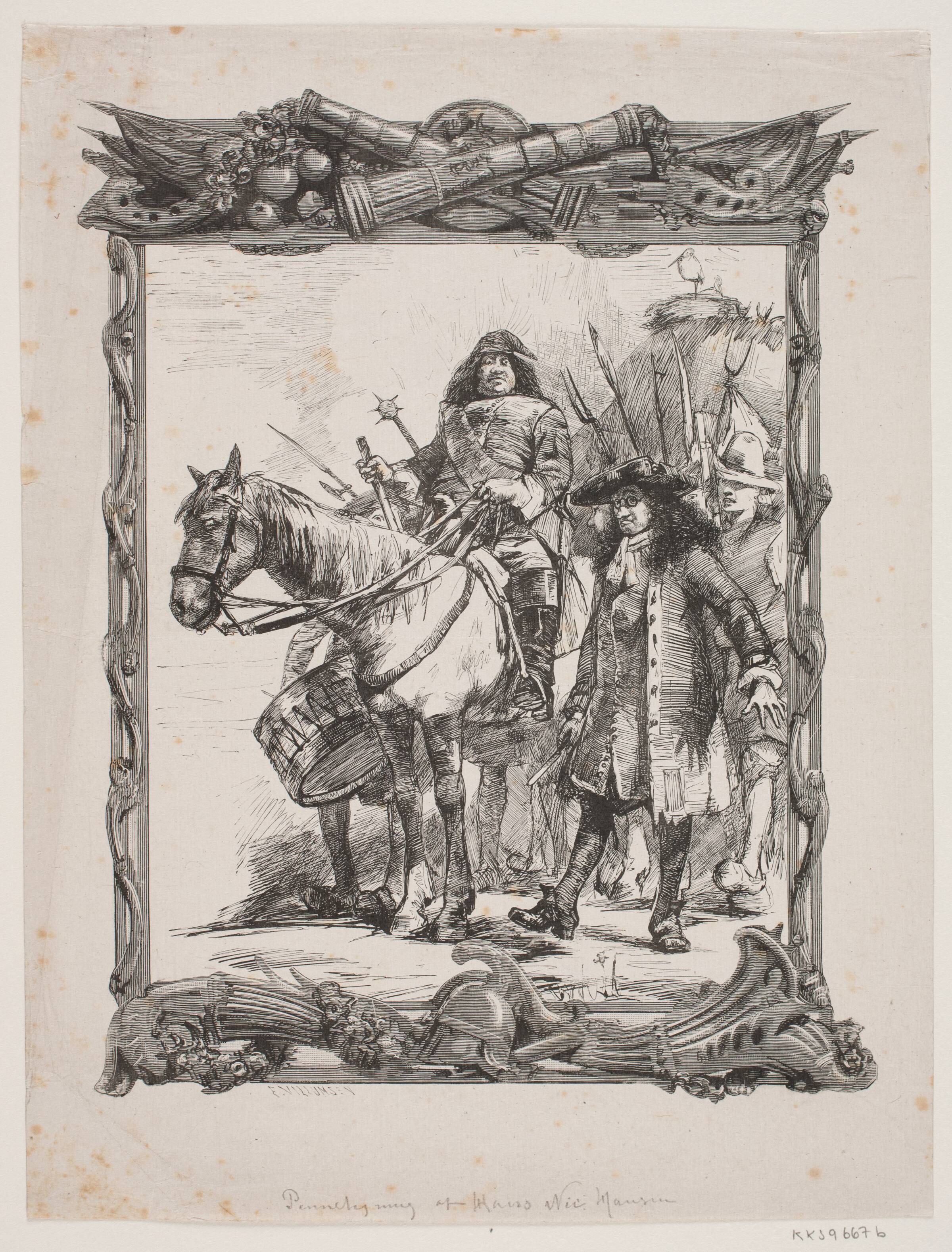 Illustration til Holberg: "Peder Paars", Emil Villumsen, 1885
