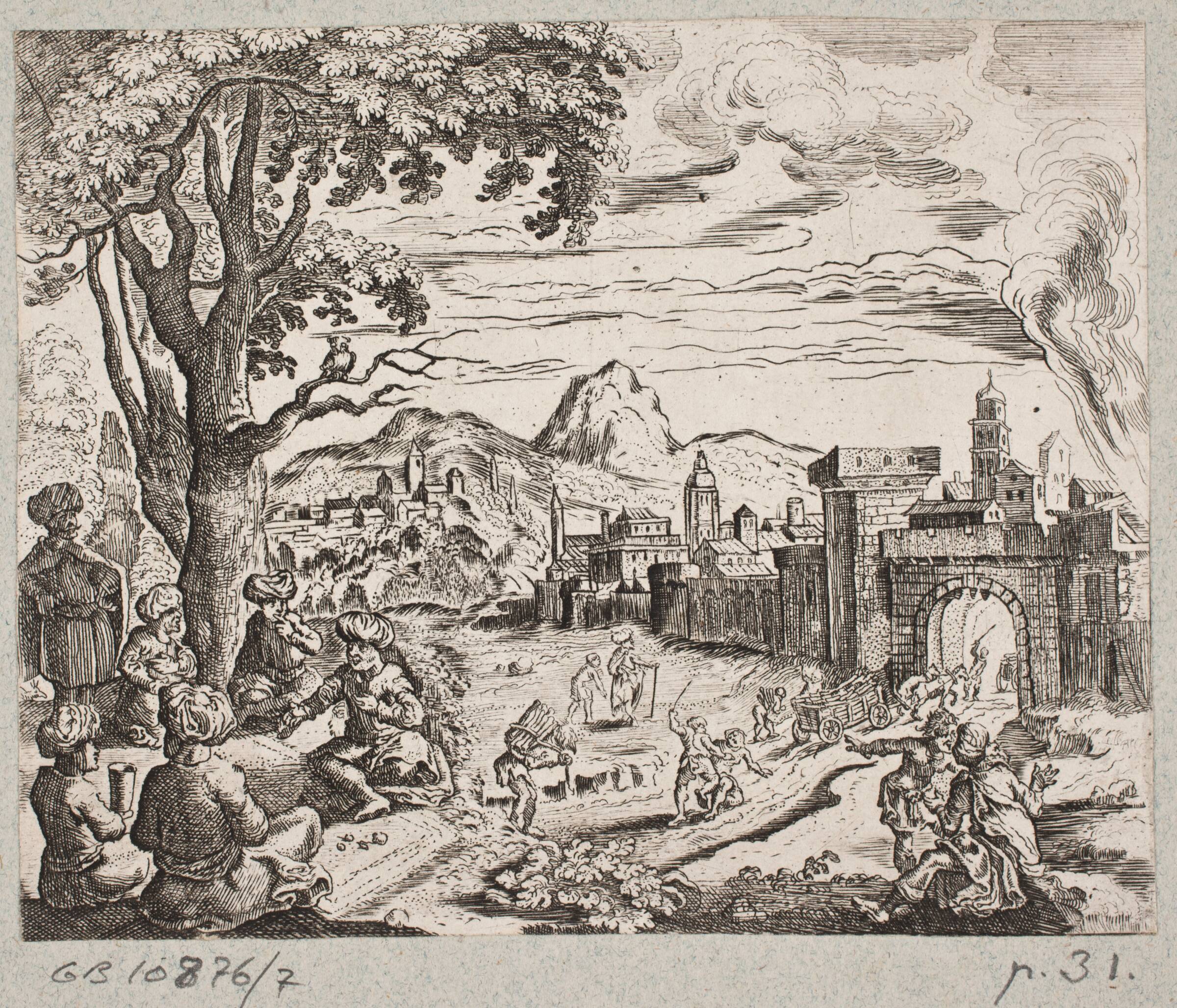 Illustration til Adam Olearius, “Persianischer Rosenthal von einem Sinnreichen Poeten Schich Saadi […]”, Schleswig 1660, Christian Rothgiesser, 1645