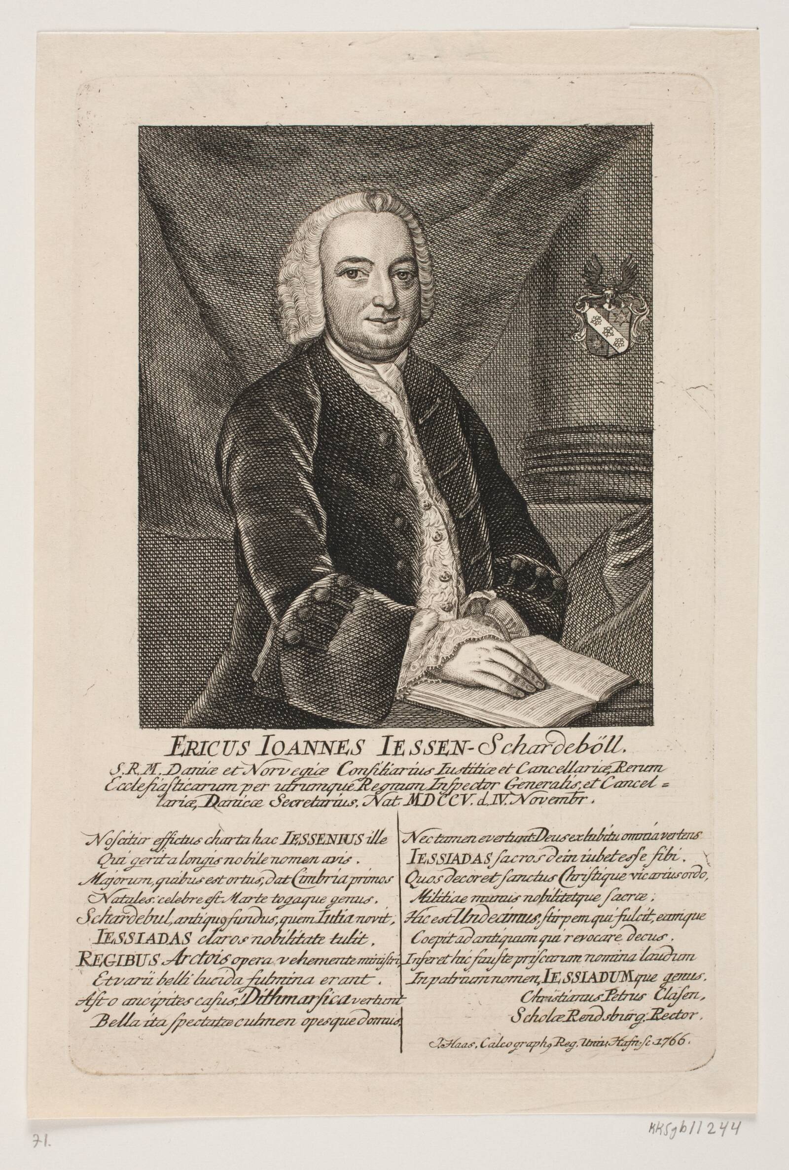 Erik Johan Jessen, Jonas Haas, 1766