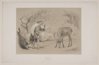 Korset, pag. 299, illustration til Christian Winthers "Hjortens Flugt"