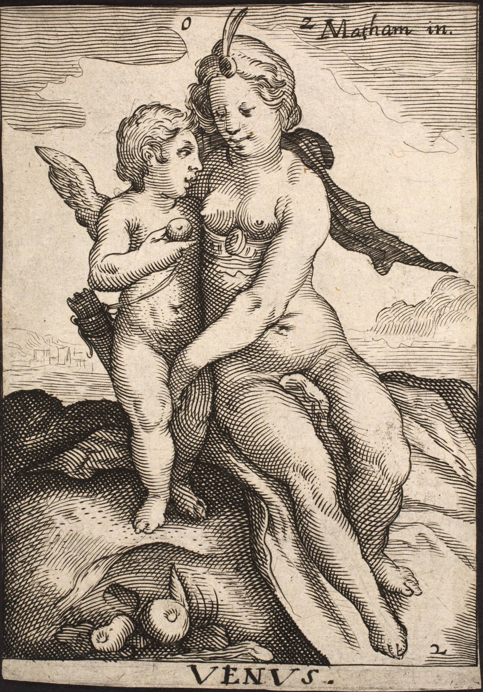 Venus og Amor, Ubekendt, 1586-1652