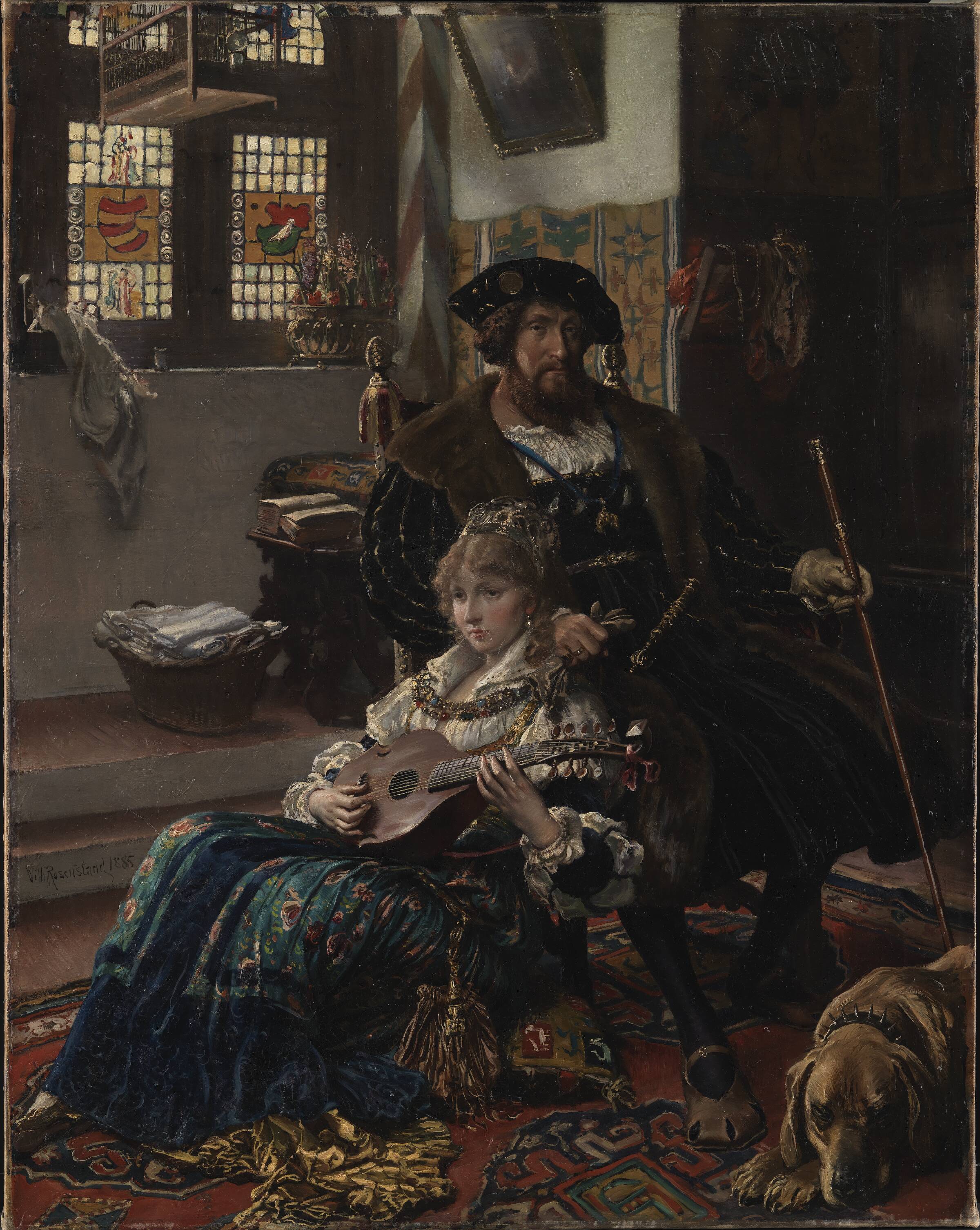 Christian II og Dyveke, Vilhelm Rosenstand, 1885