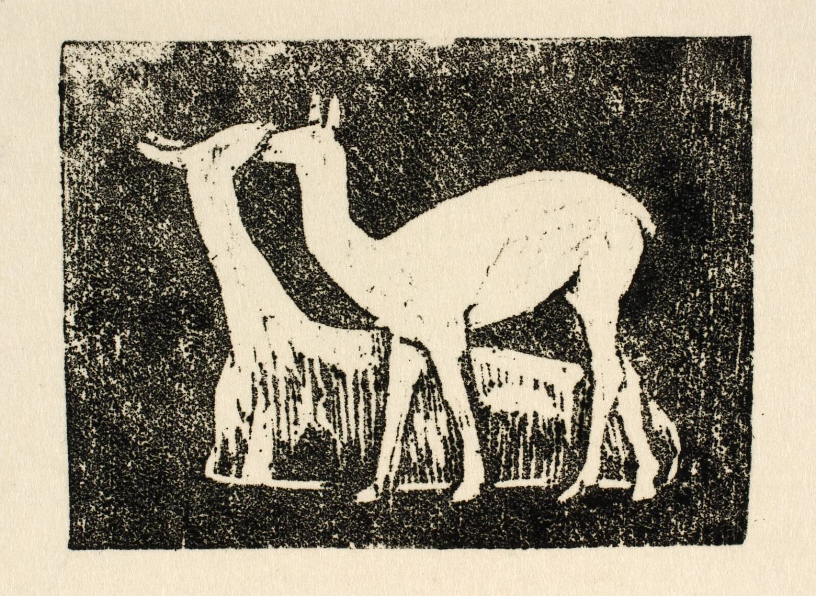 To lamaer, Olivia Holm-Møller, 1915