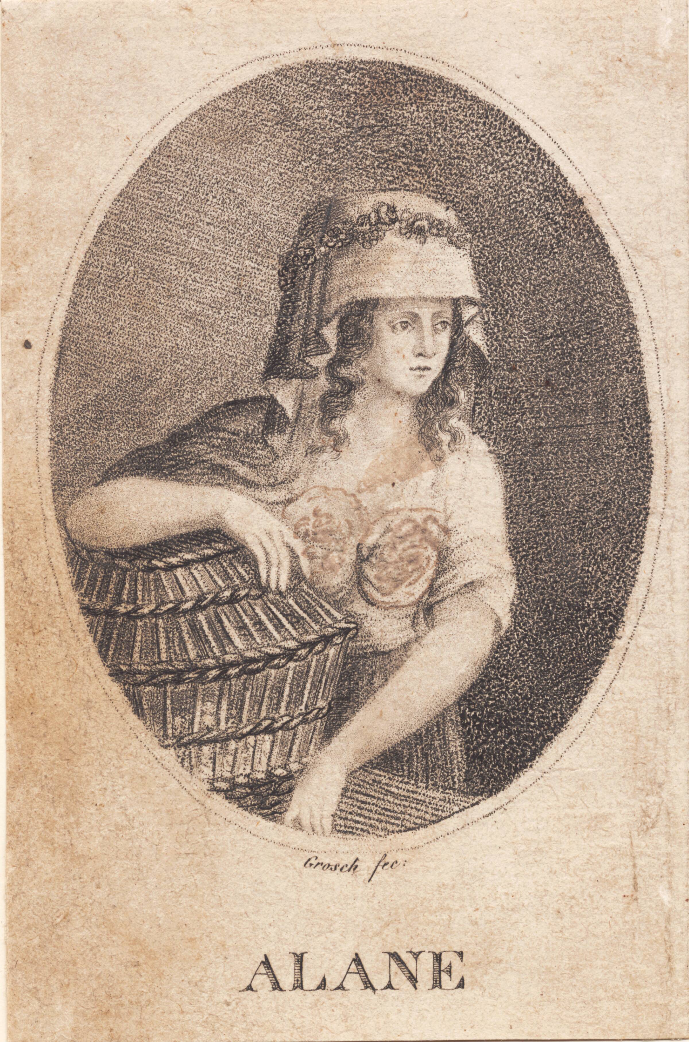 "Alane", kvinde med kurv, Heinrich Grosch, 1763-1843