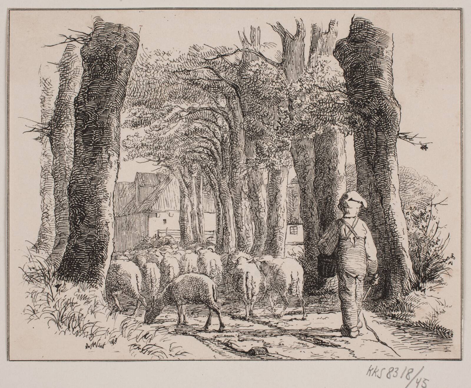 Vogterdrengen, Adolph Kittendorff, 1845