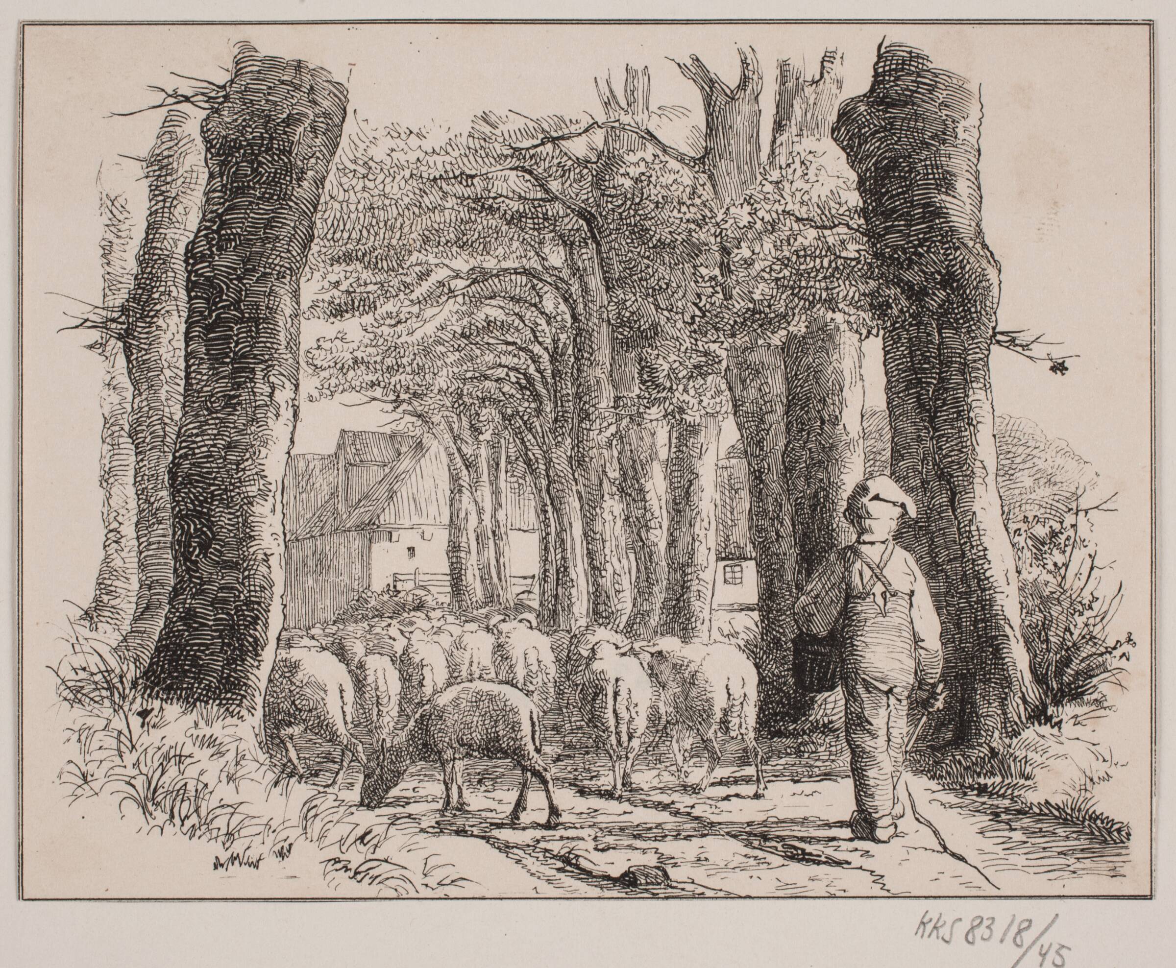 Vogterdrengen, Adolph Kittendorff, 1845
