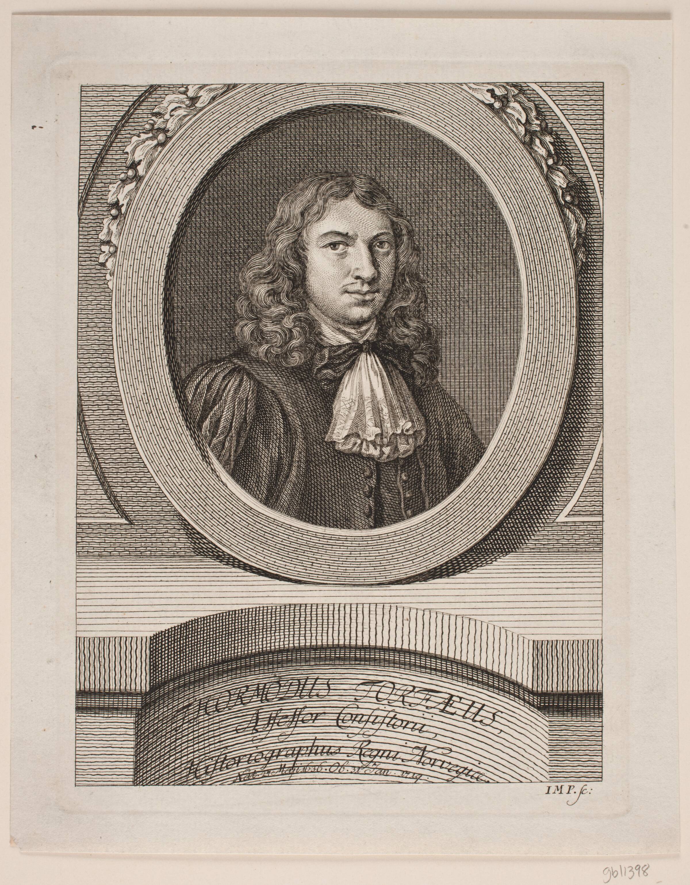 Thormod Torfæus. Titelkobber til Torfæana 1777, J.M. Preisler, 1715-1794