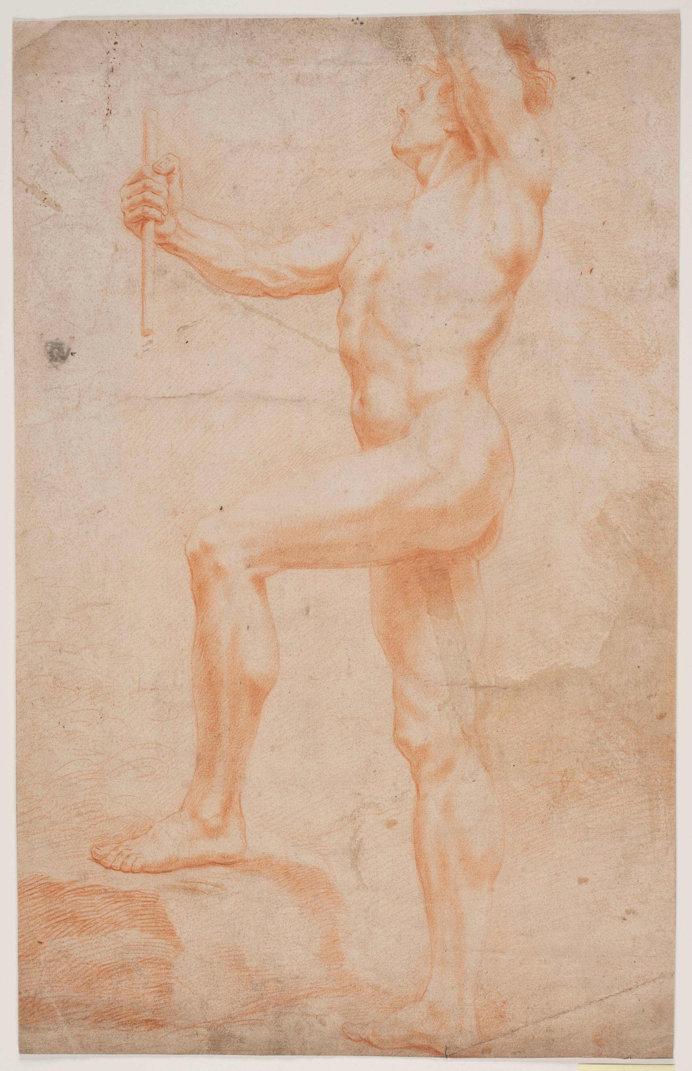 Mandlig modelstudie, Hendrik Krock, 1671-1738