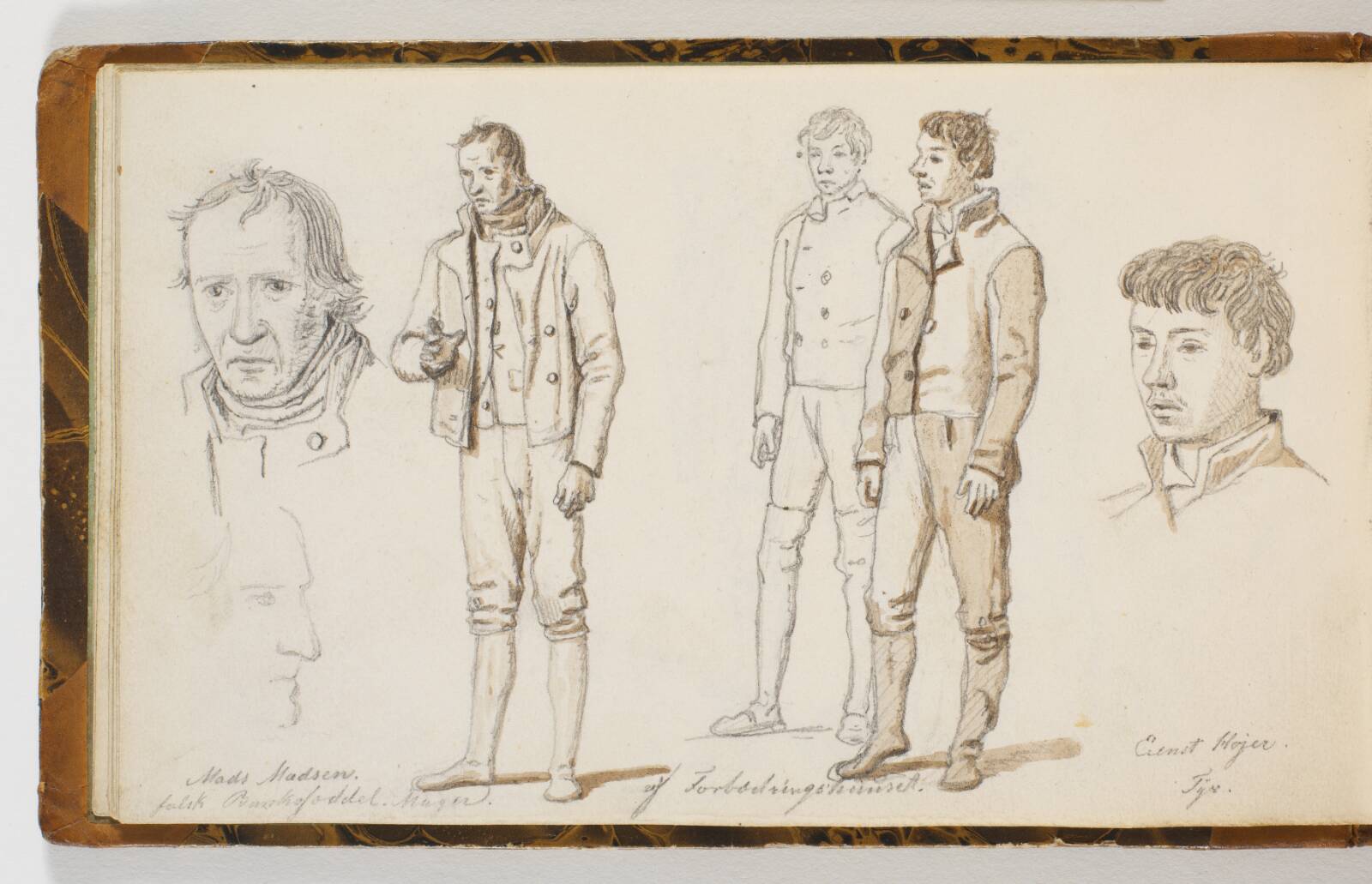Fanger fra Forbedringshuset, Martinus Rørbye, 1833