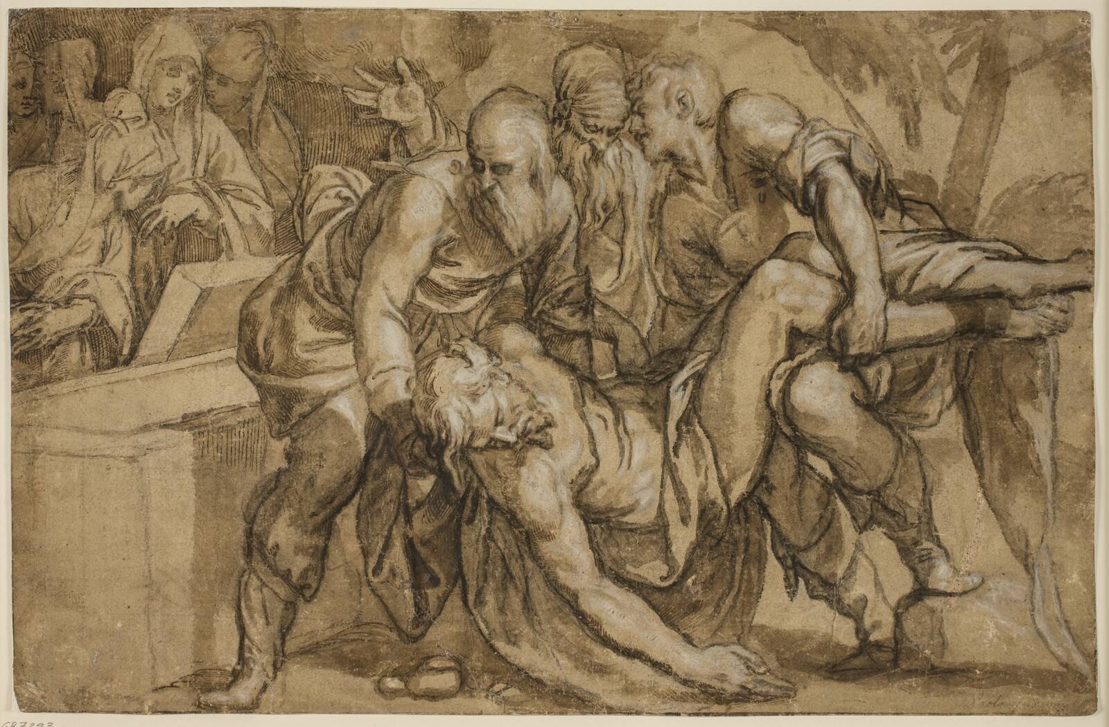 Gravlæggelsen, Paolo Farinati, 1524-1606