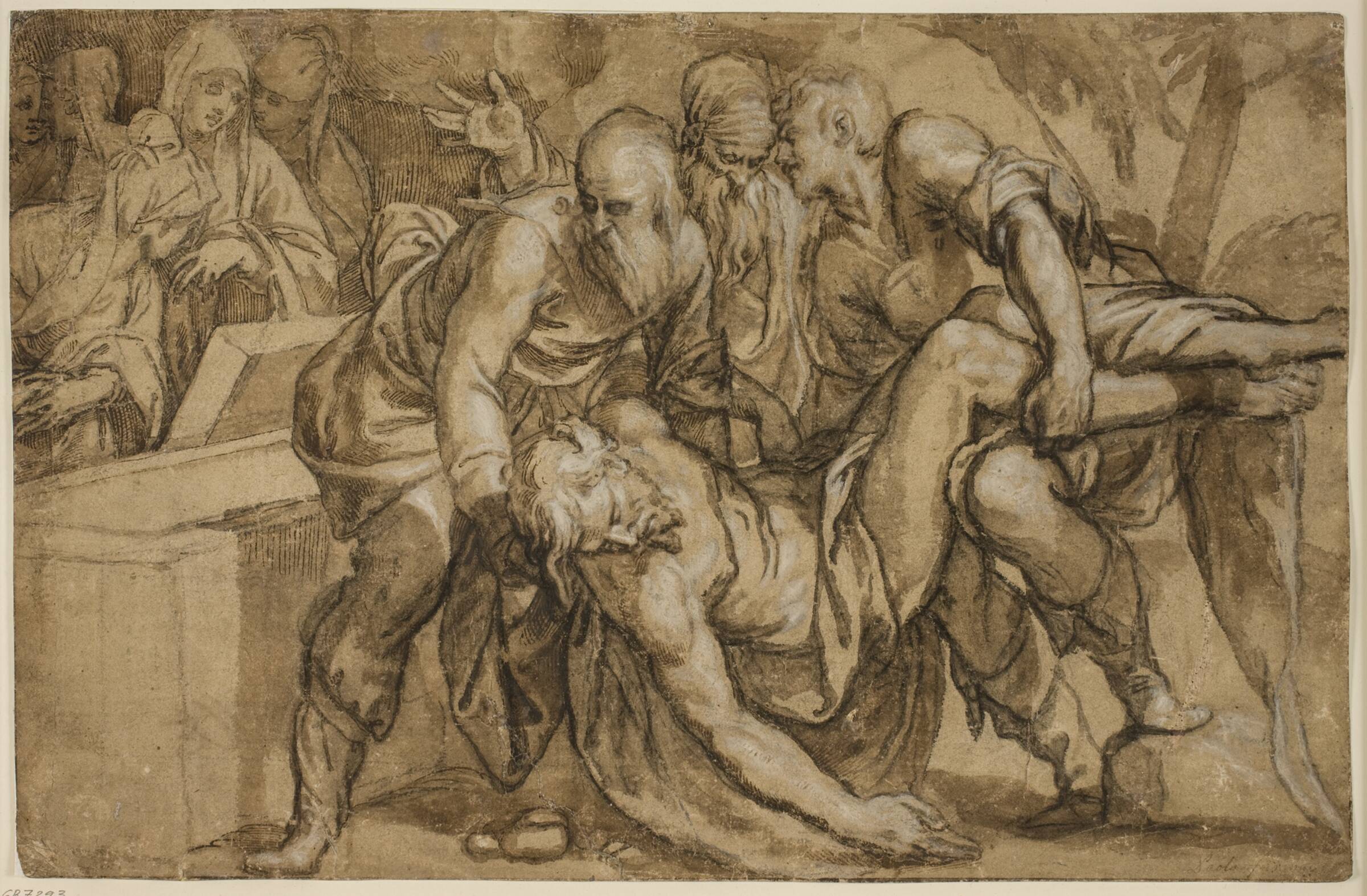 Gravlæggelsen, Paolo Farinati, 1524-1606