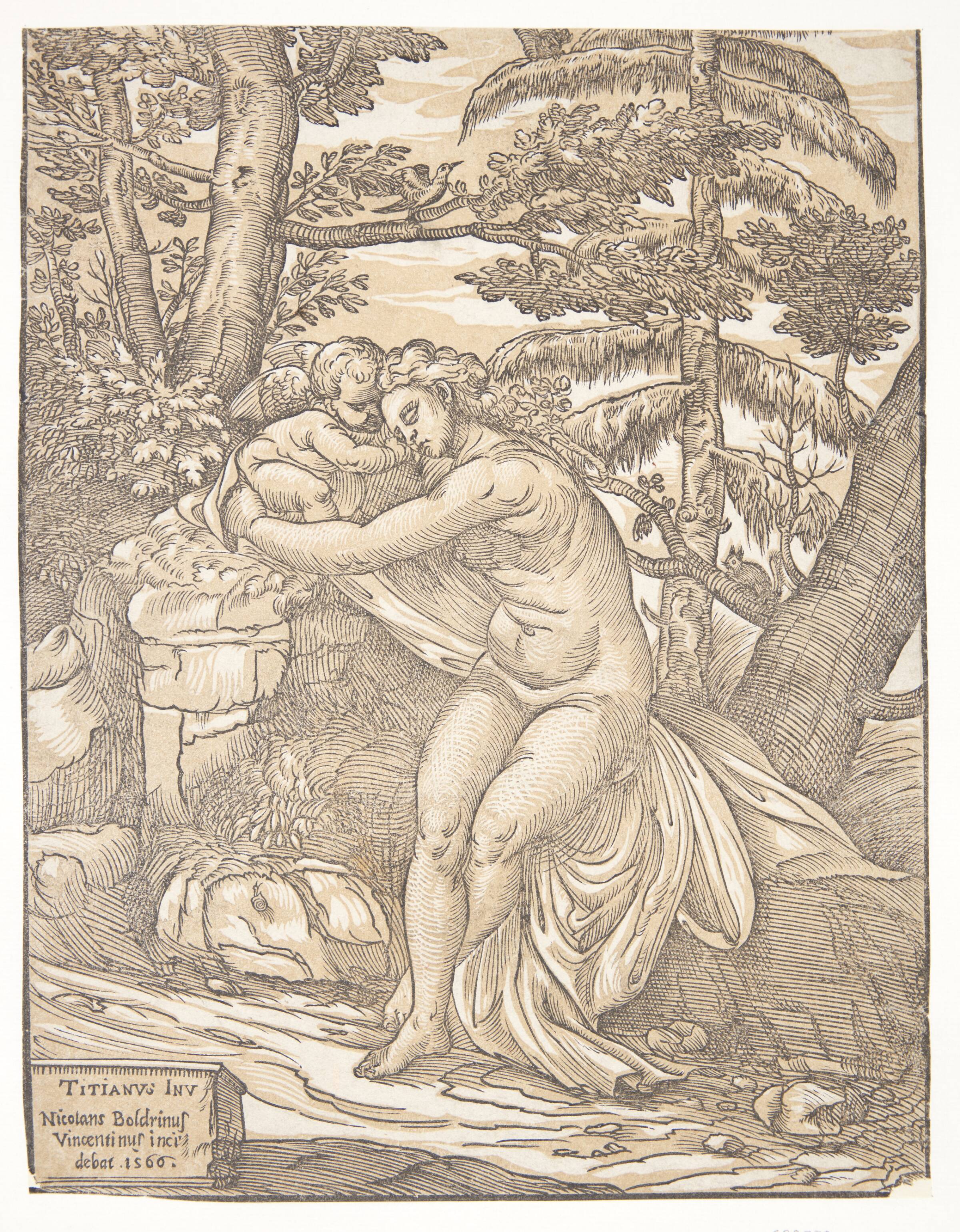 Venus og Amor, Niccolò Boldrini, 1566