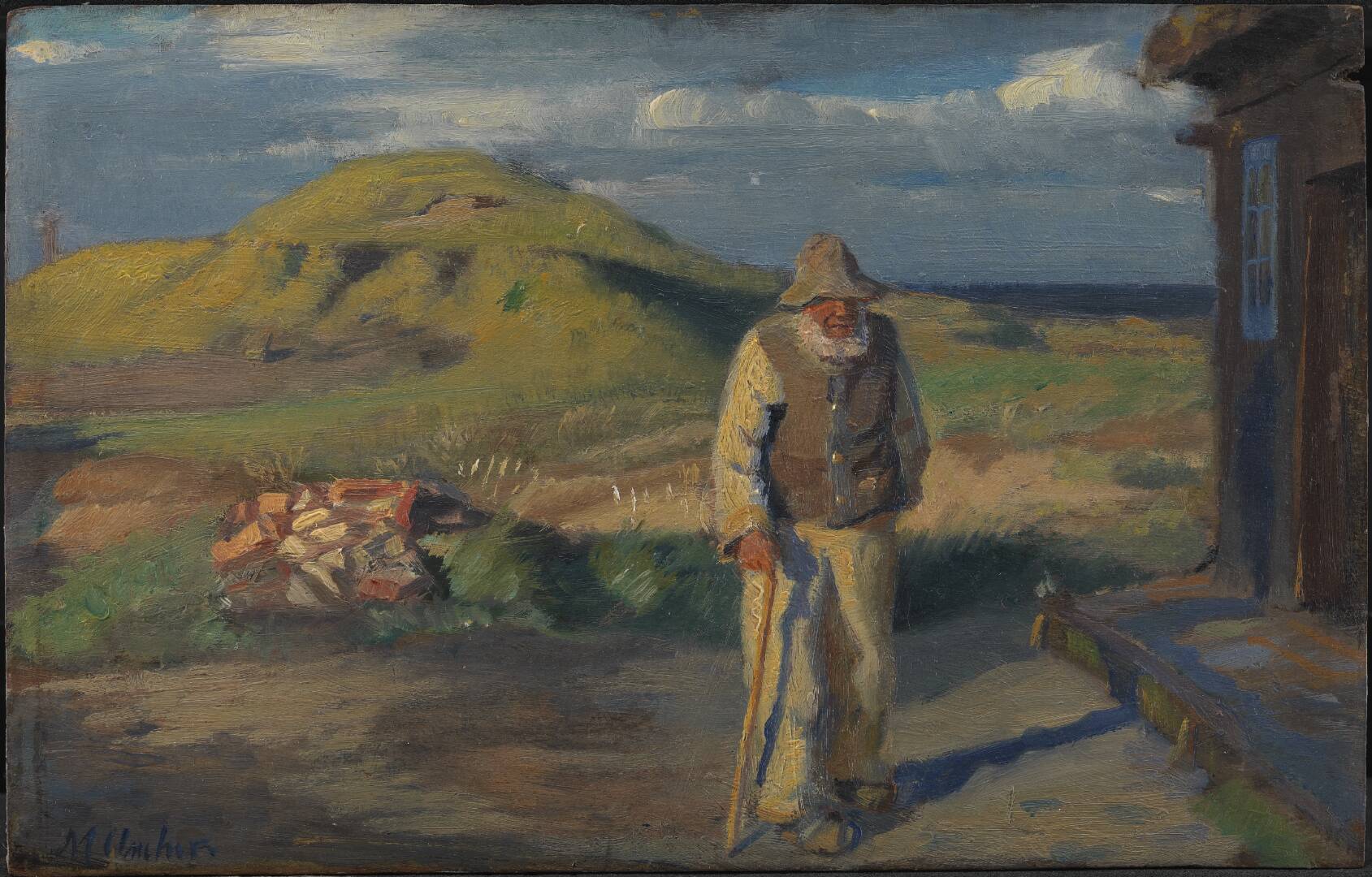 A Blind Man Outside his House, by Michael Ancher, 1881-1884