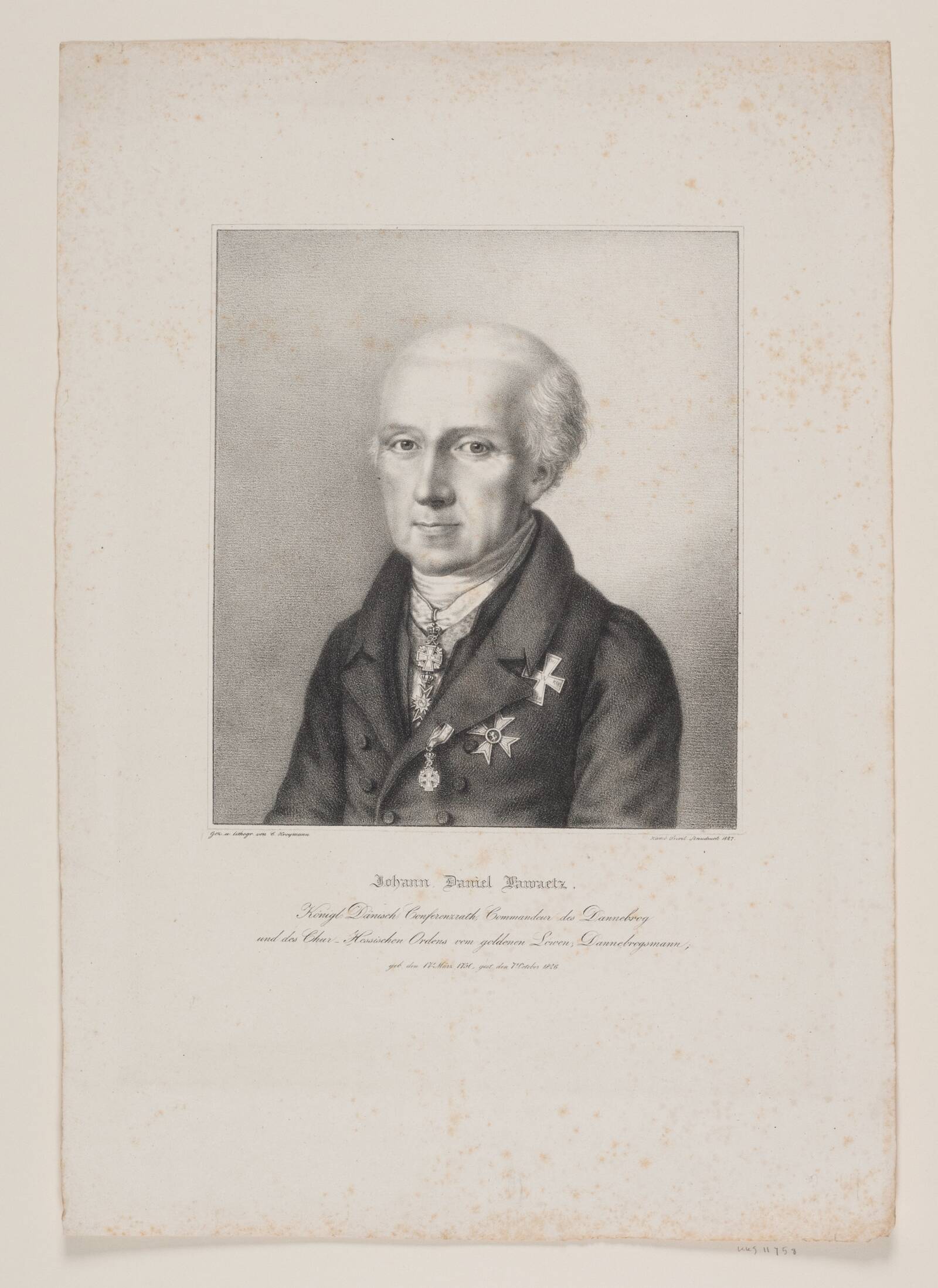 Johann Daniel Lawaetz, Carl Friedrich Kroymann, 1827