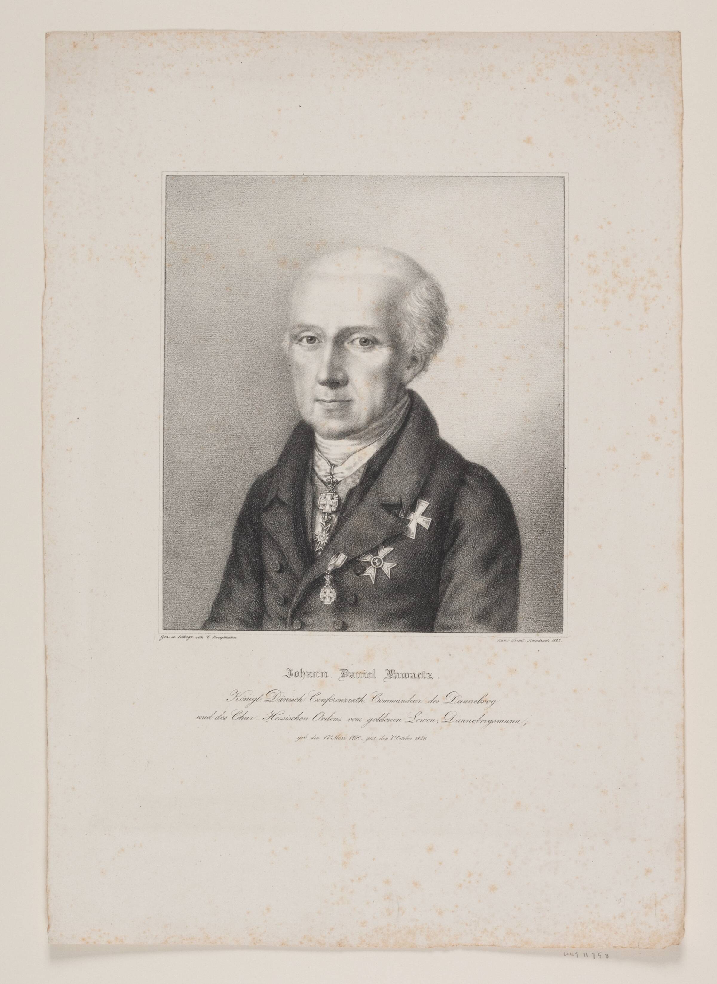 Johann Daniel Lawaetz, Carl Friedrich Kroymann, 1827
