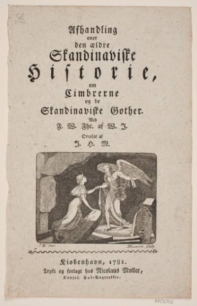 Titelvignet til "Afhandling over den ældre skandinaviske historie"