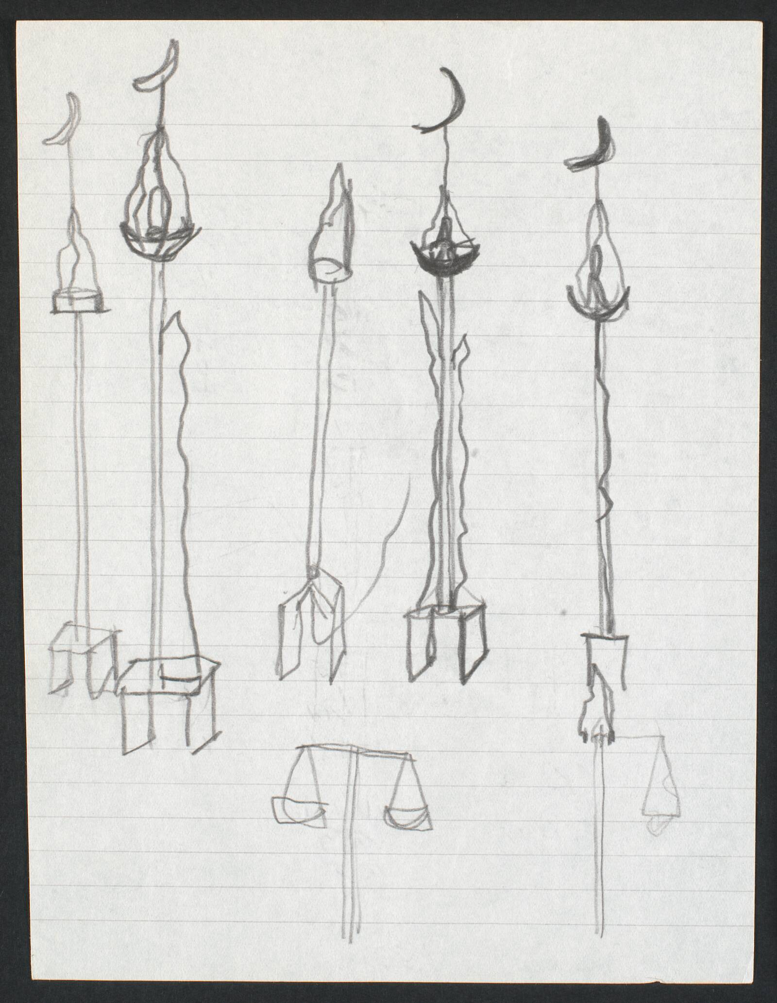 Tegning, Lone Høyer Hansen, 1984