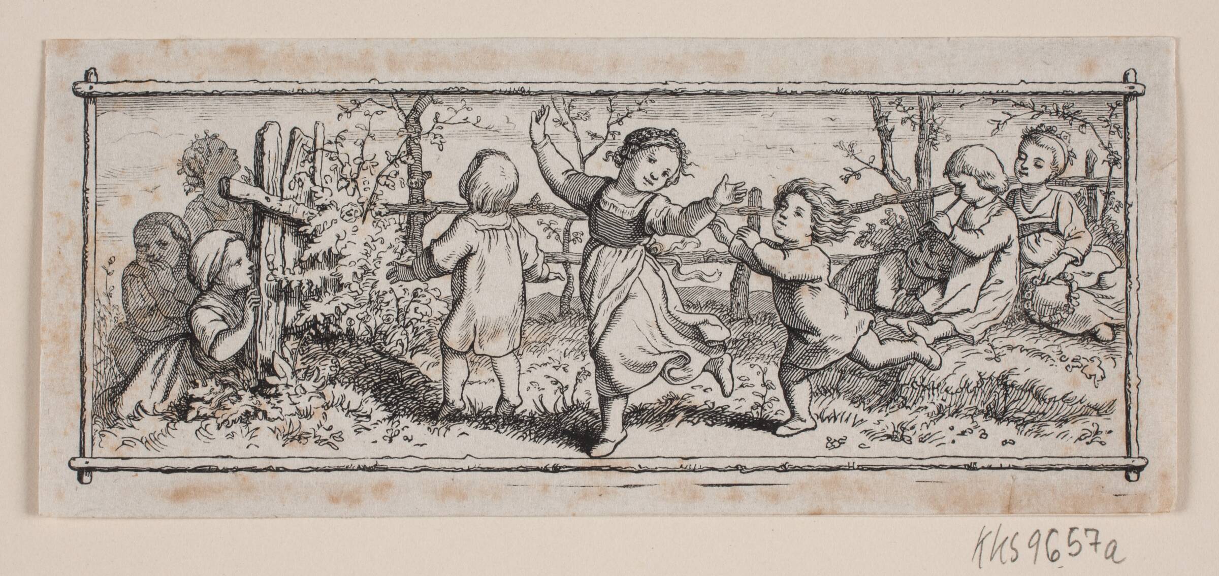 Vignet til Rob. Reinick: Sml. Frühling., H.C. Henneberg, 1826-1893